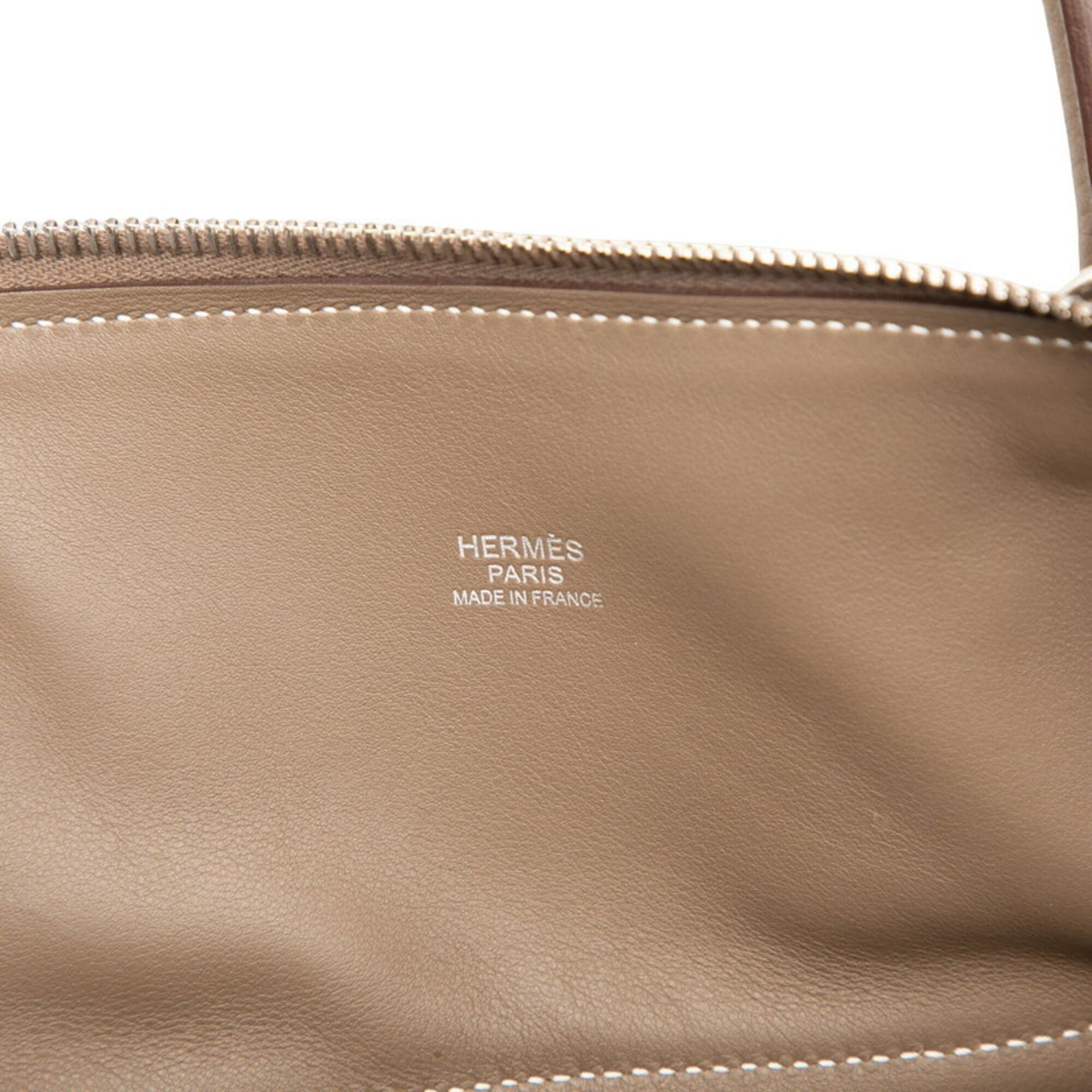 Hermes Hermes Bolide 31 Handbag Shoulder Bag 2-Way Etoupe Brown Silver Hardware Taurillon Clemence Leather Women's HERMES Size ONE SIZE - 5 Thumbnail