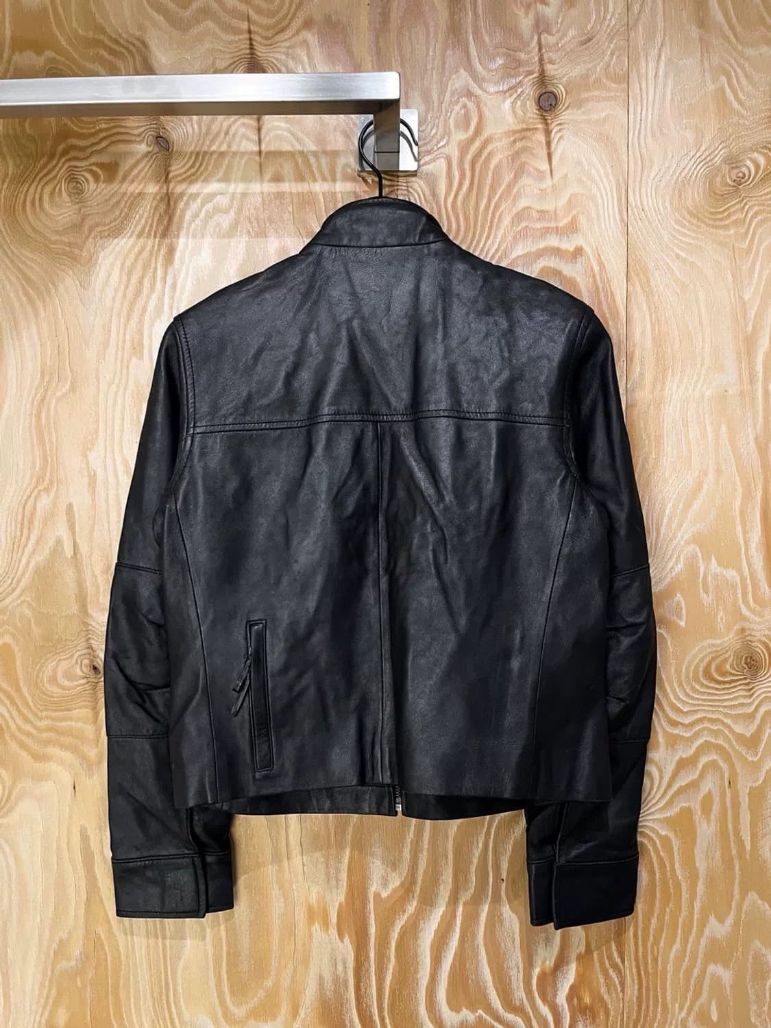 Armani Armani Vintage Black Leather Jacket Size US M / EU 48-50 / 2 - 3 Thumbnail