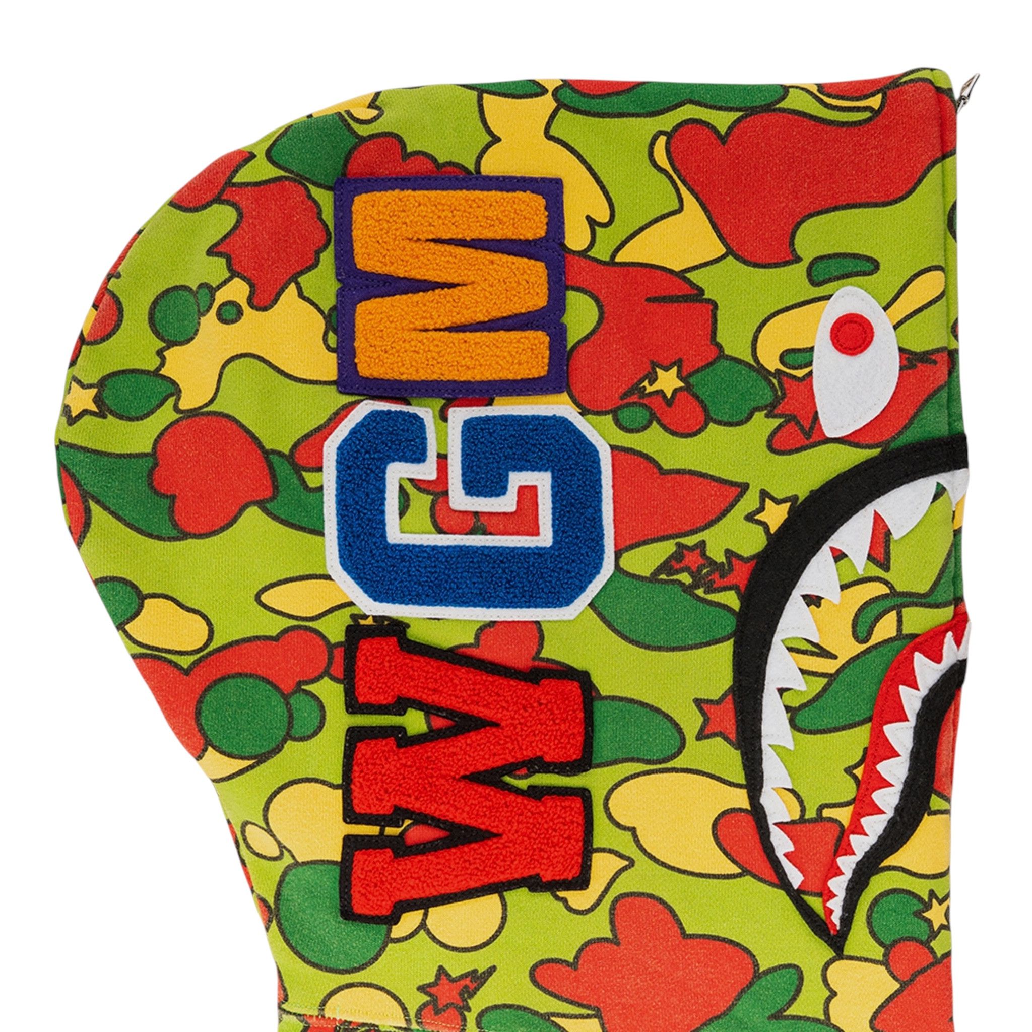 Bape Sta Camo Shark Zip Up Hooded Sweatshirt Green Size US L / EU 52-54 / 3 - 3 Thumbnail