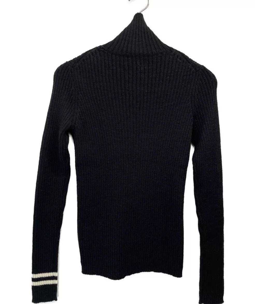 Yohji Yamamoto Y's Wise Black Wool Turtleneck Knit Top Size M / US 6-8 / IT 42-44 - 2 Thumbnail