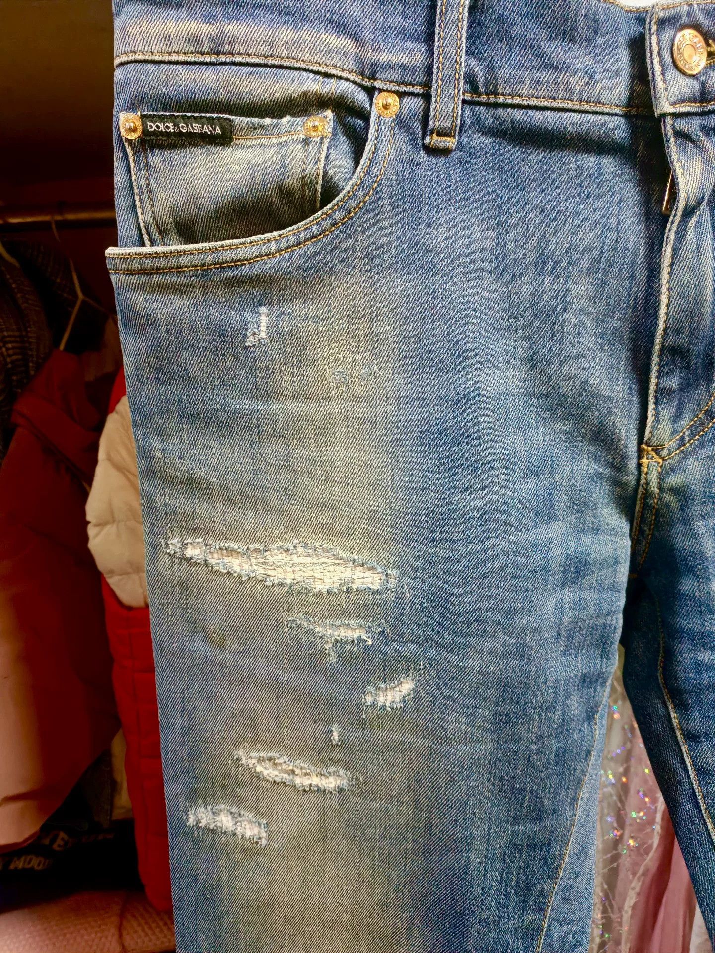 Dolce & Gabbana Dolce & Gabbana DG Showpiece Jeans Size US 34 / EU 50 - 3 Thumbnail