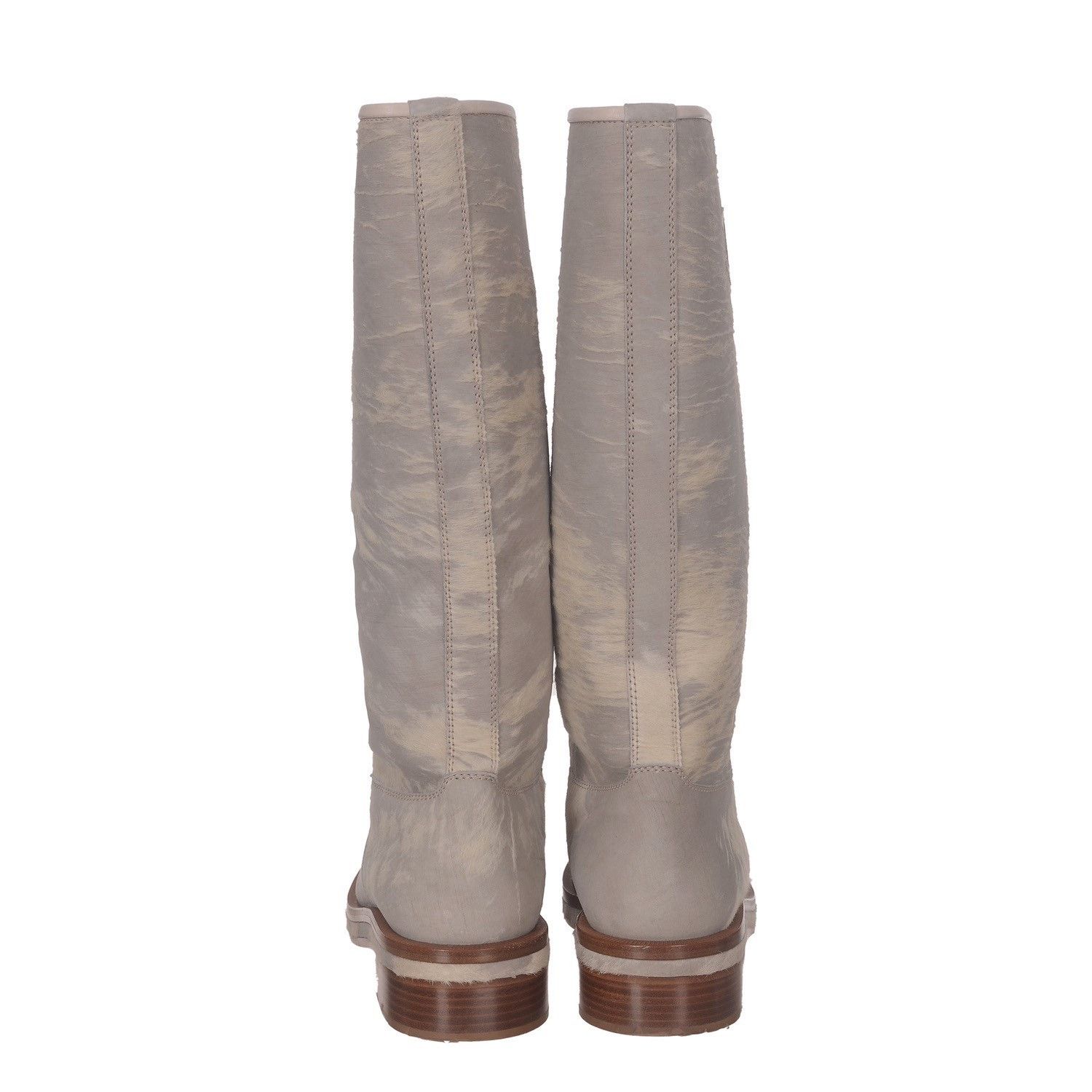 Chanel Chanel Light Gray Tall Boots 38.5 Size US 7.5 / IT 37.5 - 5 Thumbnail
