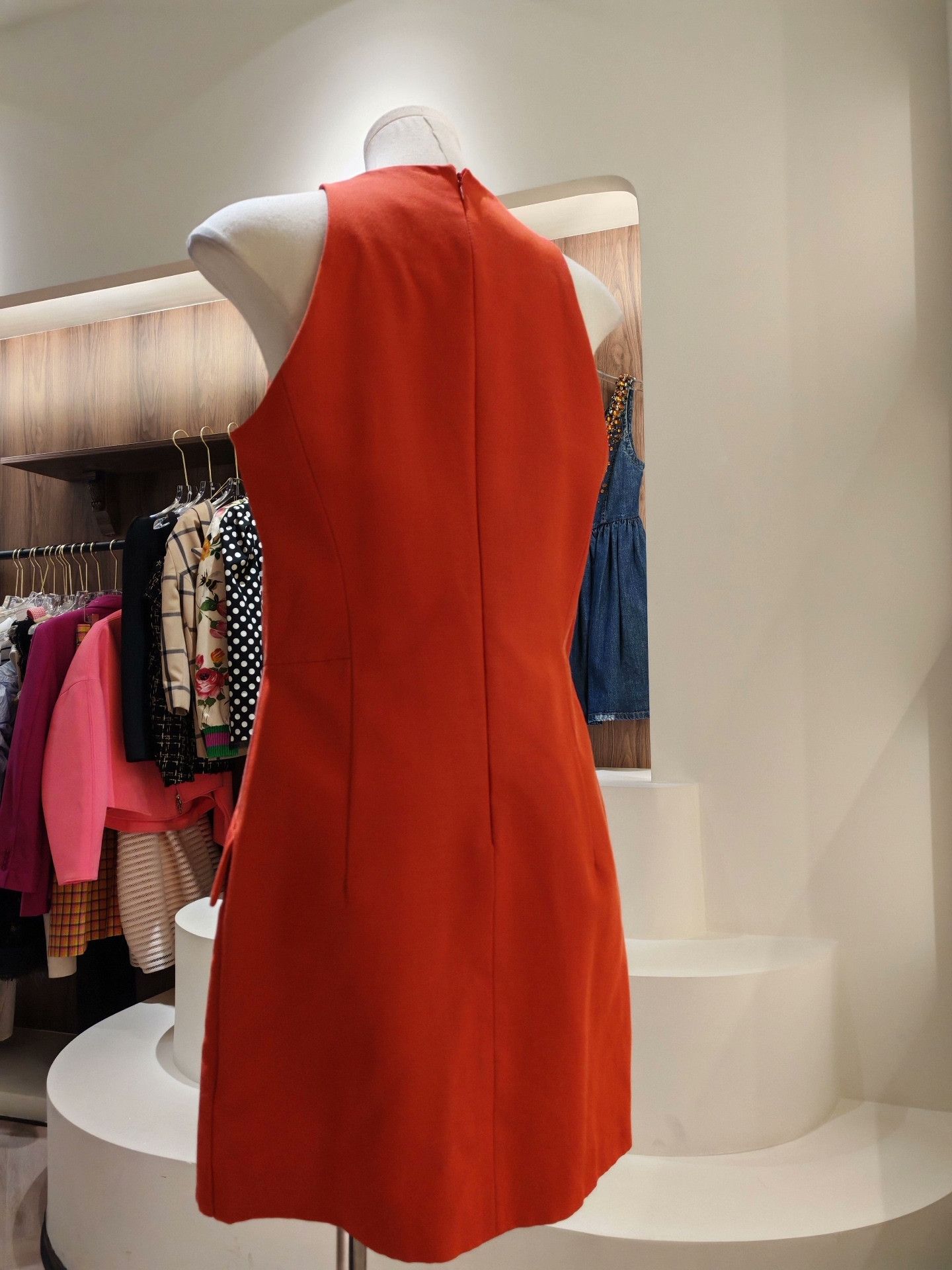 Alexander McQueen Alexander McQueen Orange Vest Dress Size M / US 6-8 / IT 42-44 - 2 Thumbnail