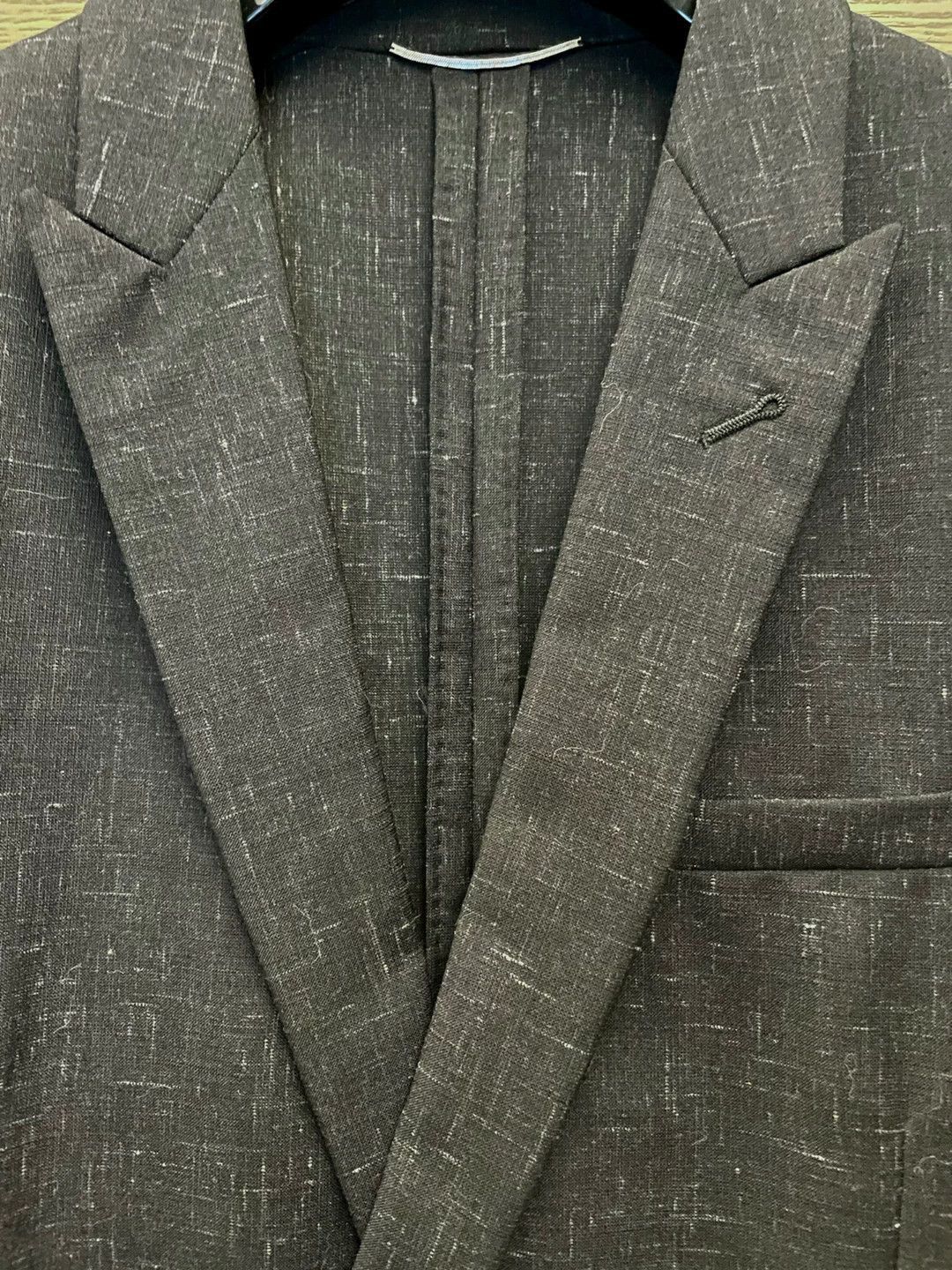 Saint Laurent Paris Black Textured Double-Breasted Blazer Size US M / EU 48-50 / 2 - 4 Thumbnail