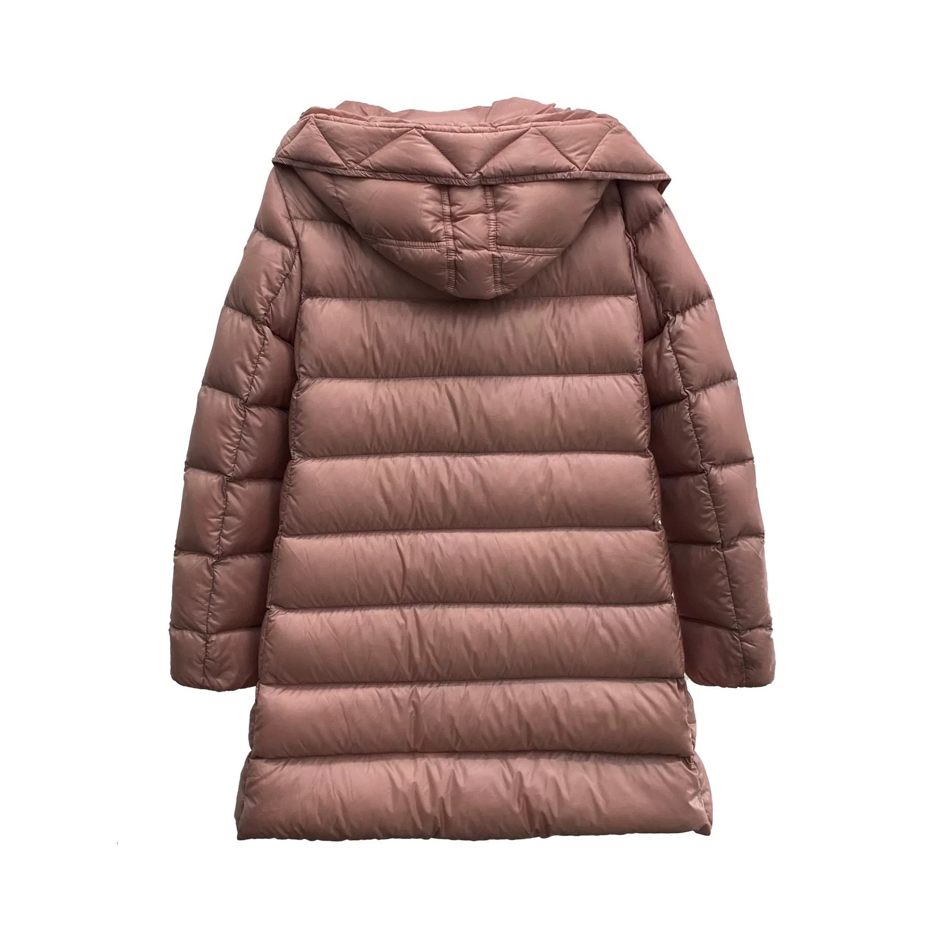 Moncler Moncler Pink Long Hooded Down Jacket Size M / US 6-8 / IT 42-44 - 2 Thumbnail