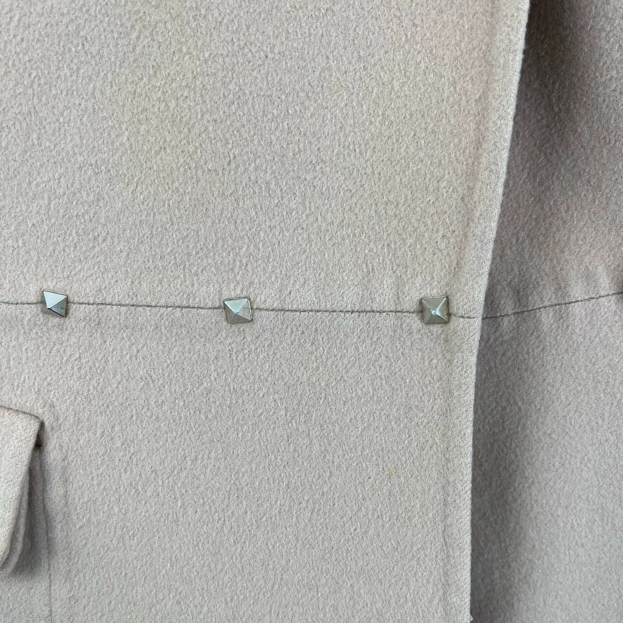 Valentino Valentino Pink Rivet Wool Coat Size M / US 6-8 / IT 42-44 - 5 Thumbnail