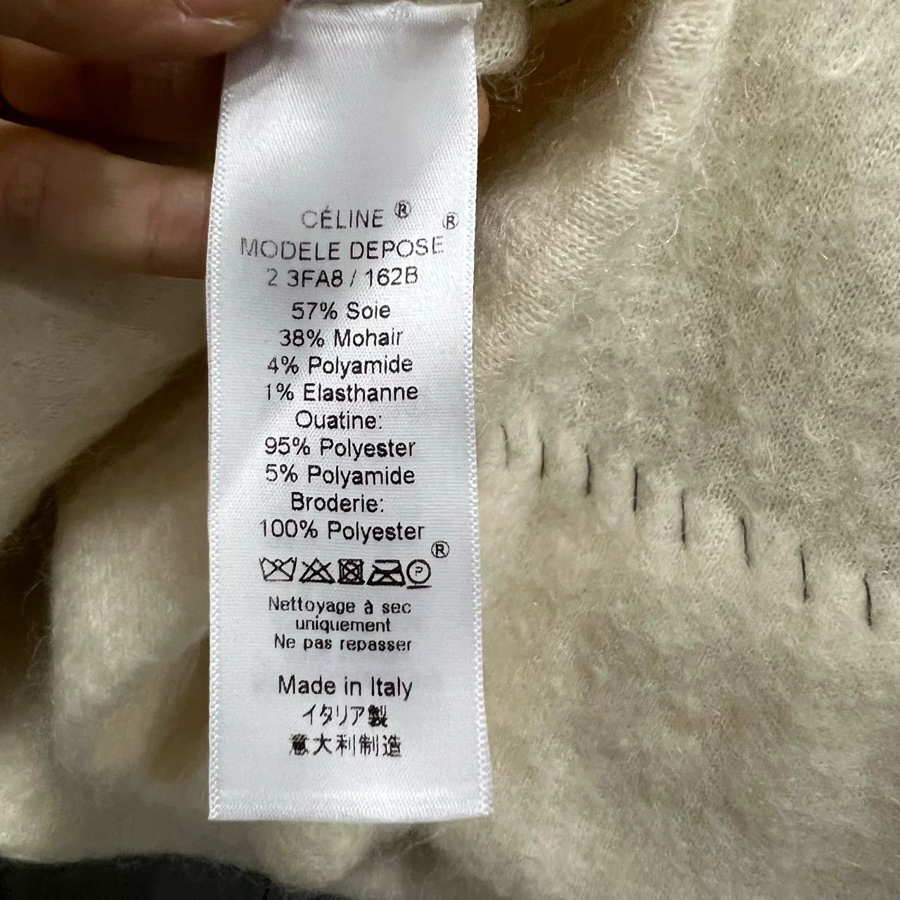 Celine Celine Beige Knit Sweater Size M / US 6-8 / IT 42-44 - 3 Thumbnail