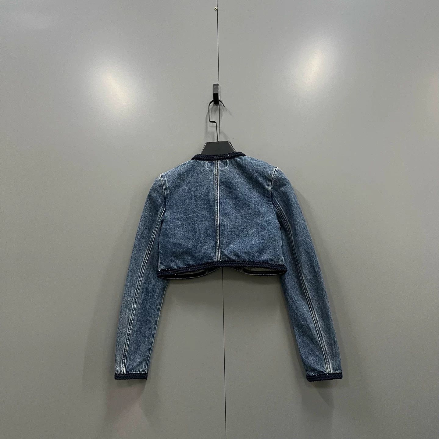 Self-Portrait Self-Portrait Denim Blue Short Coat Size M / US 6-8 / IT 42-44 - 2 Thumbnail