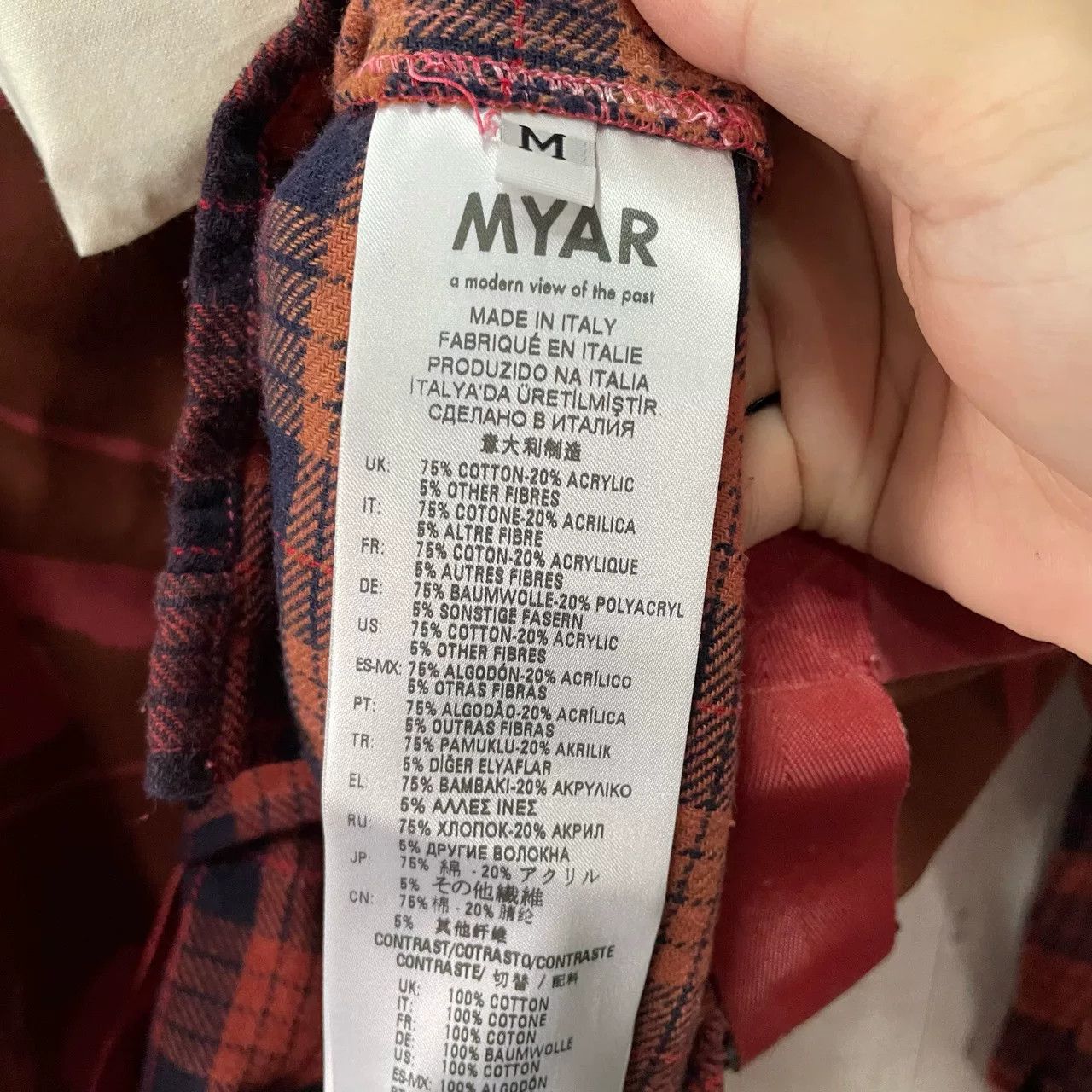 Other MYAR Red Camouflage Plaid Shirt Size US M / EU 48-50 / 2 - 3 Thumbnail