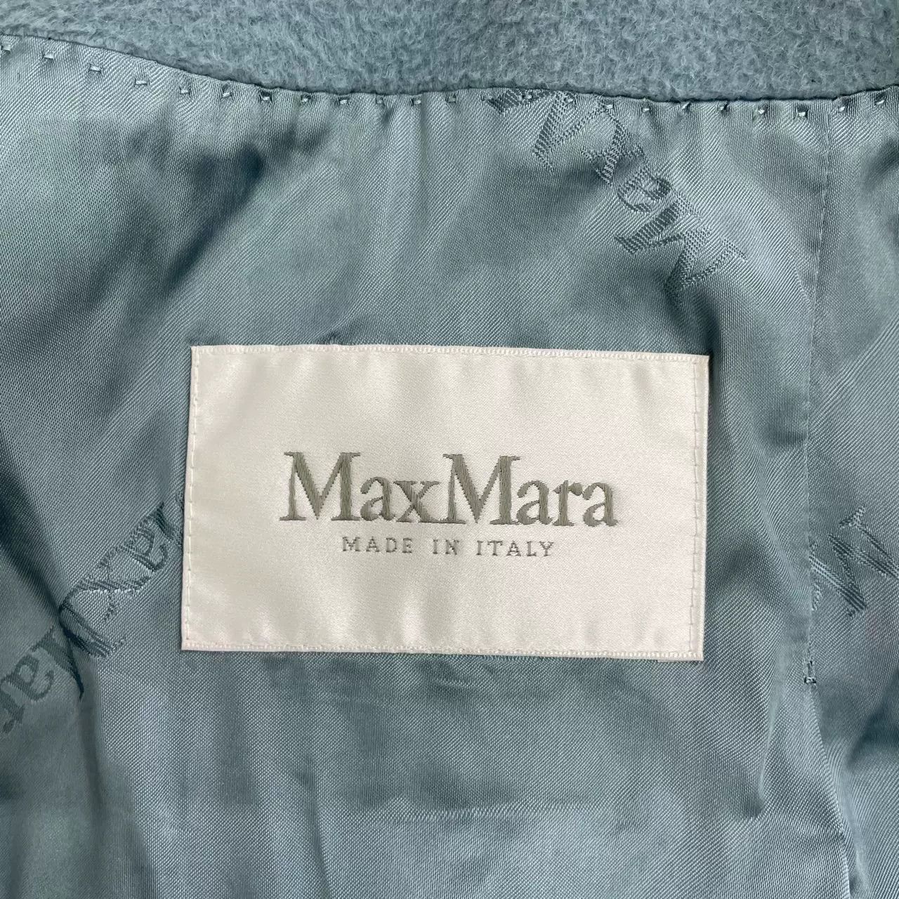 Max Mara MaxMara Blue Hooded Coat Size M / US 6-8 / IT 42-44 - 3 Thumbnail