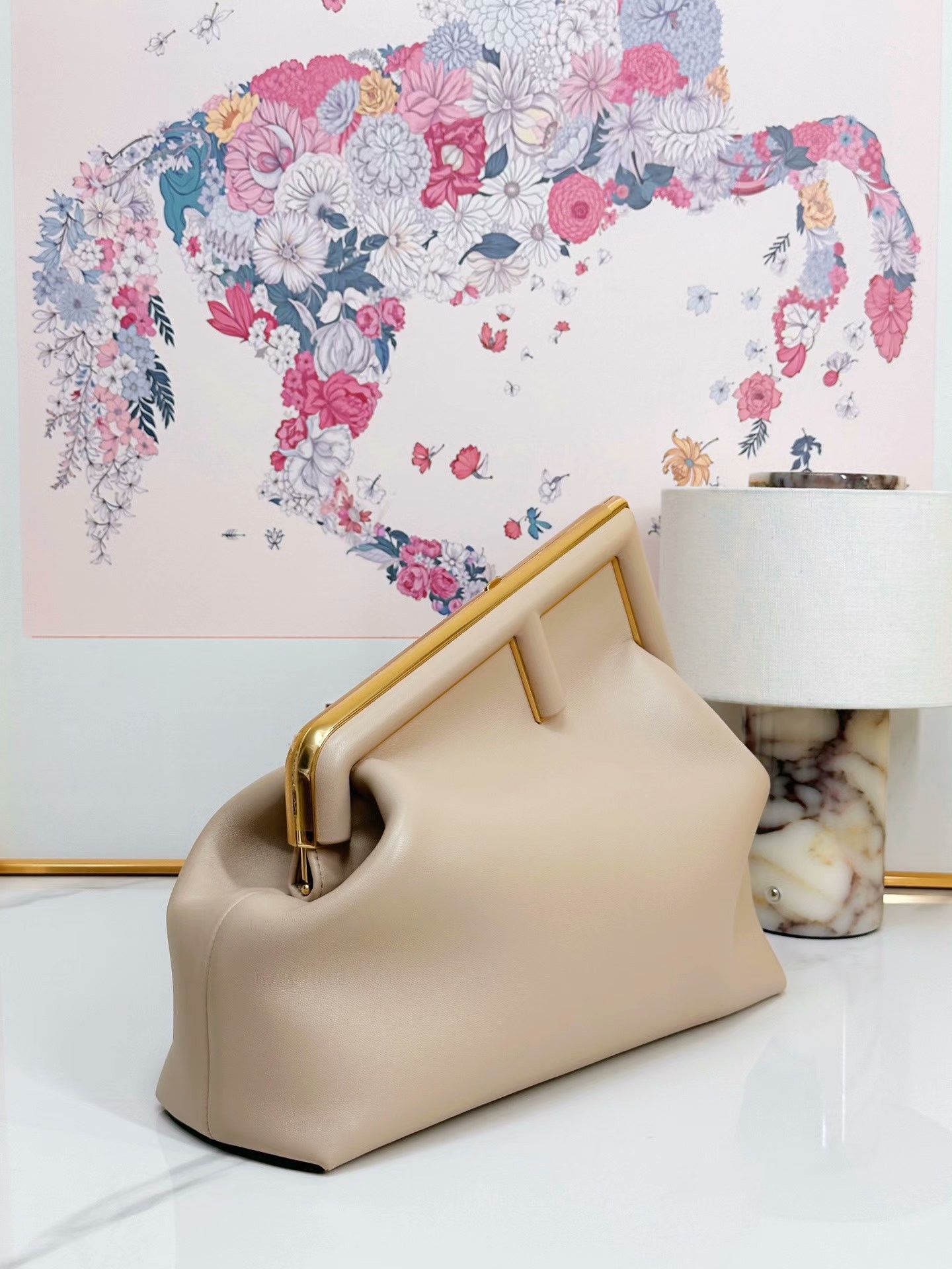 Fendi Fendi First Lambskin Cloud Bag Size ONE SIZE - 3 Thumbnail