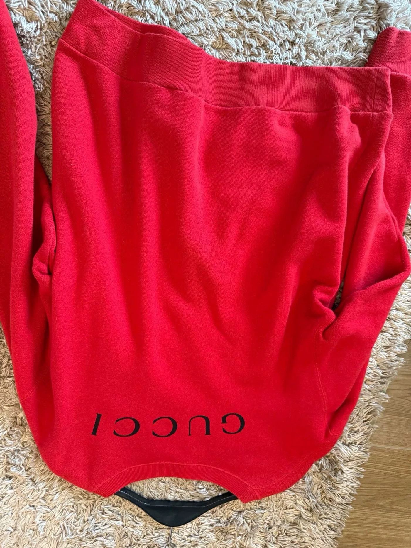 Gucci Gucci Cotton Red Sequin Beaded Sweatshirt Size M / US 6-8 / IT 42-44 - 3 Thumbnail