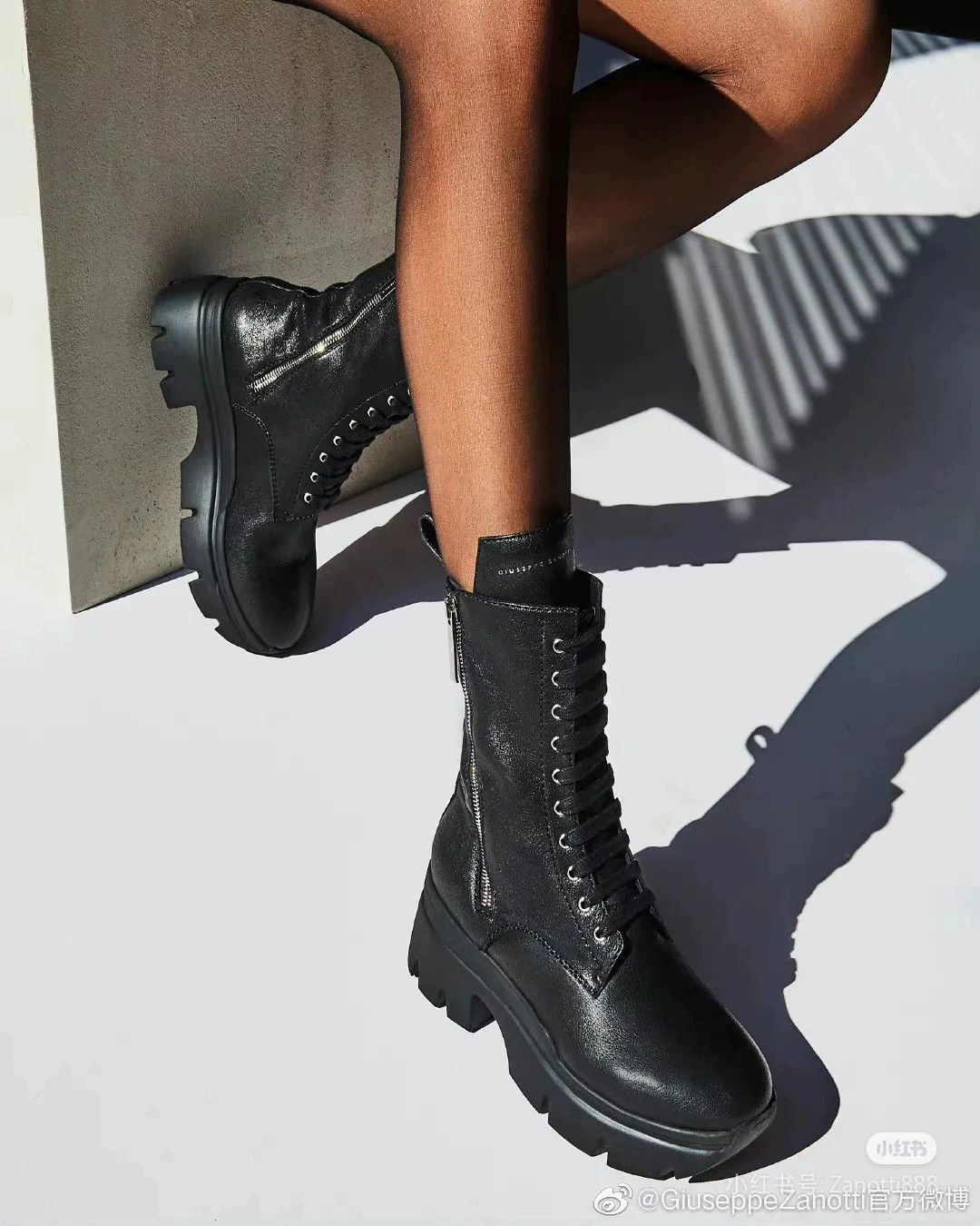 Giuseppe Zanotti Giuseppe Zanotti Women's Platform Martin Boots Size US 6 / IT 36 - 9 Thumbnail