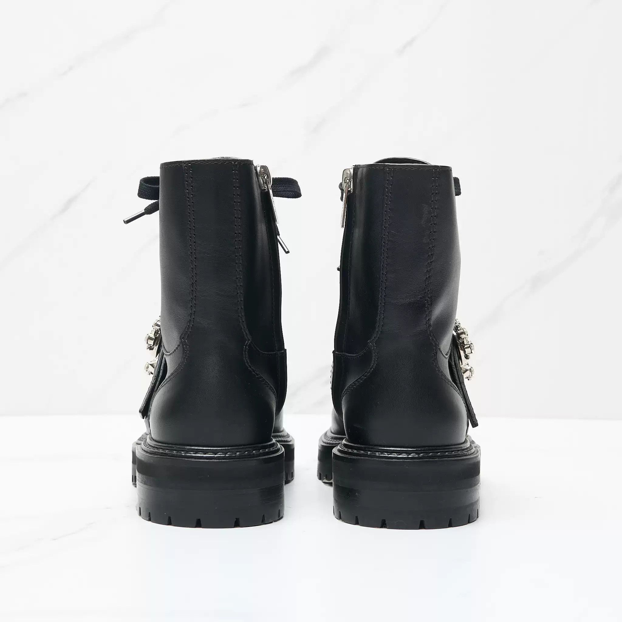 Jimmy Choo Jimmy Choo Women's Diamond Buckle Martin Boots Size US 6 / IT 36 - 5 Thumbnail