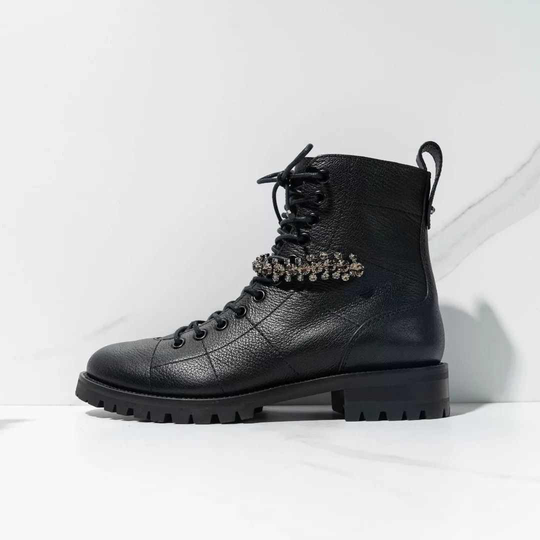 Jimmy Choo Jimmy Choo Women's Crystal Martin Boots Size US 6 / IT 36 - 6 Thumbnail