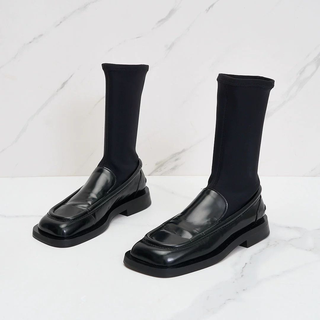 Proenza Schouler Proenza Schouler Women's Square-Toe Loafers Sock Boots Size US 6 / IT 36 - 2 Thumbnail