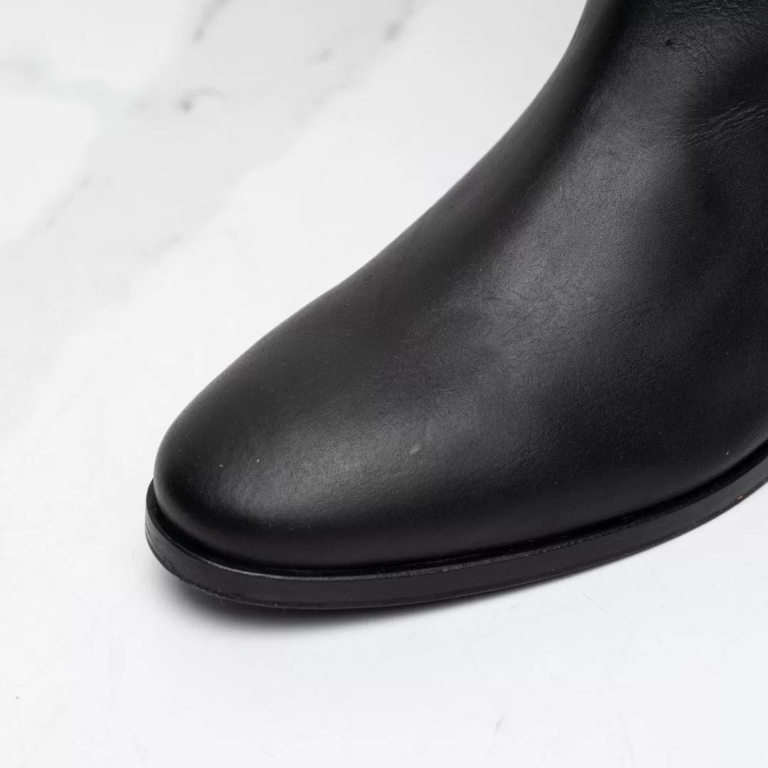 Dolce & Gabbana Dolce&Gabbana Women's Metal Logo Knee-High Boots Size US 6 / IT 36 - 4 Thumbnail