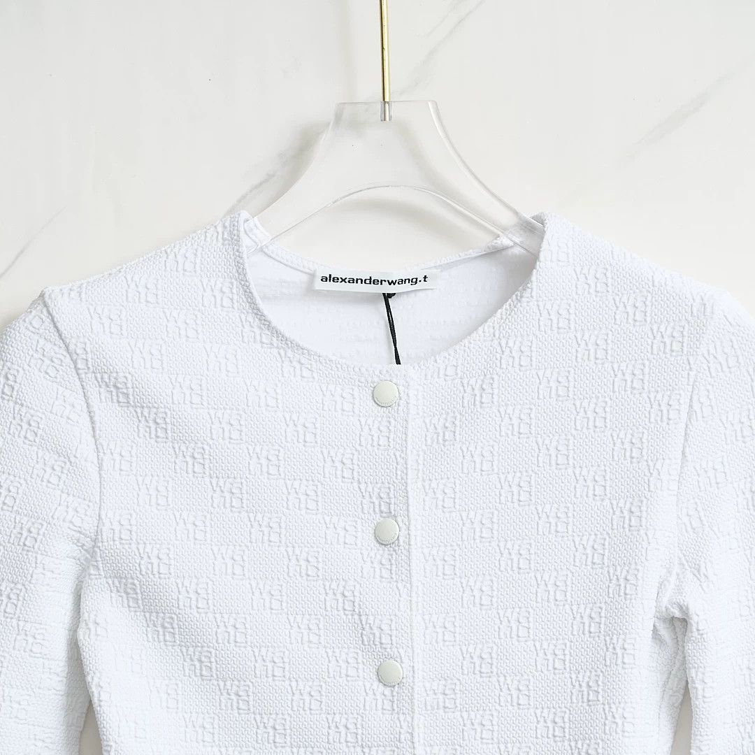 Alexander Wang Alexander Wang Women's Jacquard Slim Cardigan Size M / US 6-8 / IT 42-44 - 2 Thumbnail