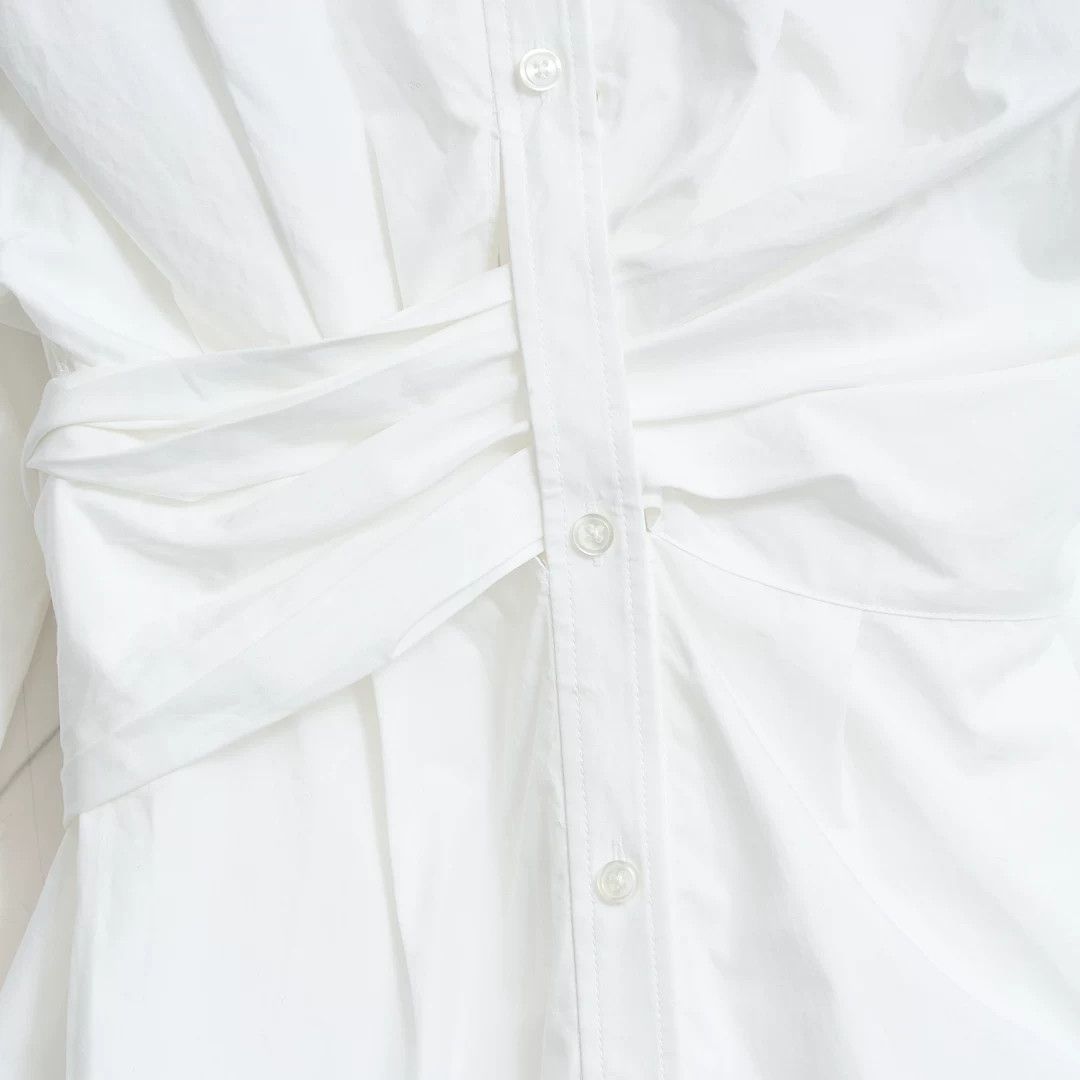Alexander Wang Alexander Wang Ruched Waist Shirt Dress Size M / US 6-8 / IT 42-44 - 3 Thumbnail