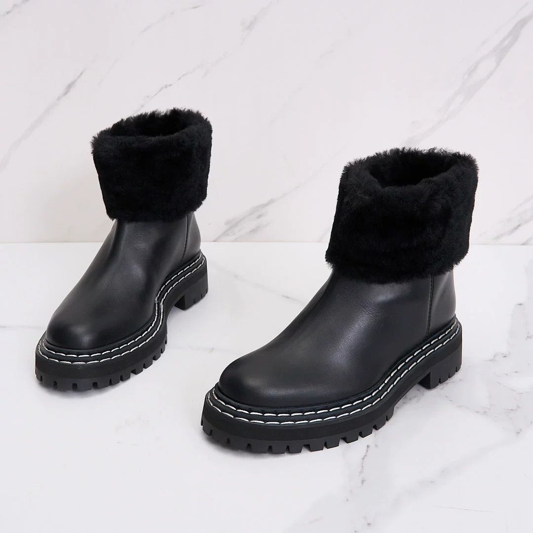 Proenza Schouler Proenza Schouler Women's Fur Ankle Boots Size US 6 / IT 36 - 2 Thumbnail