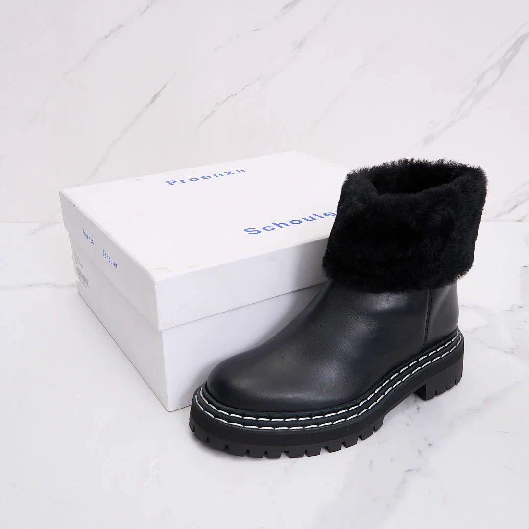 Proenza Schouler Proenza Schouler Women's Fur Ankle Boots Size US 6 / IT 36 - 8 Thumbnail