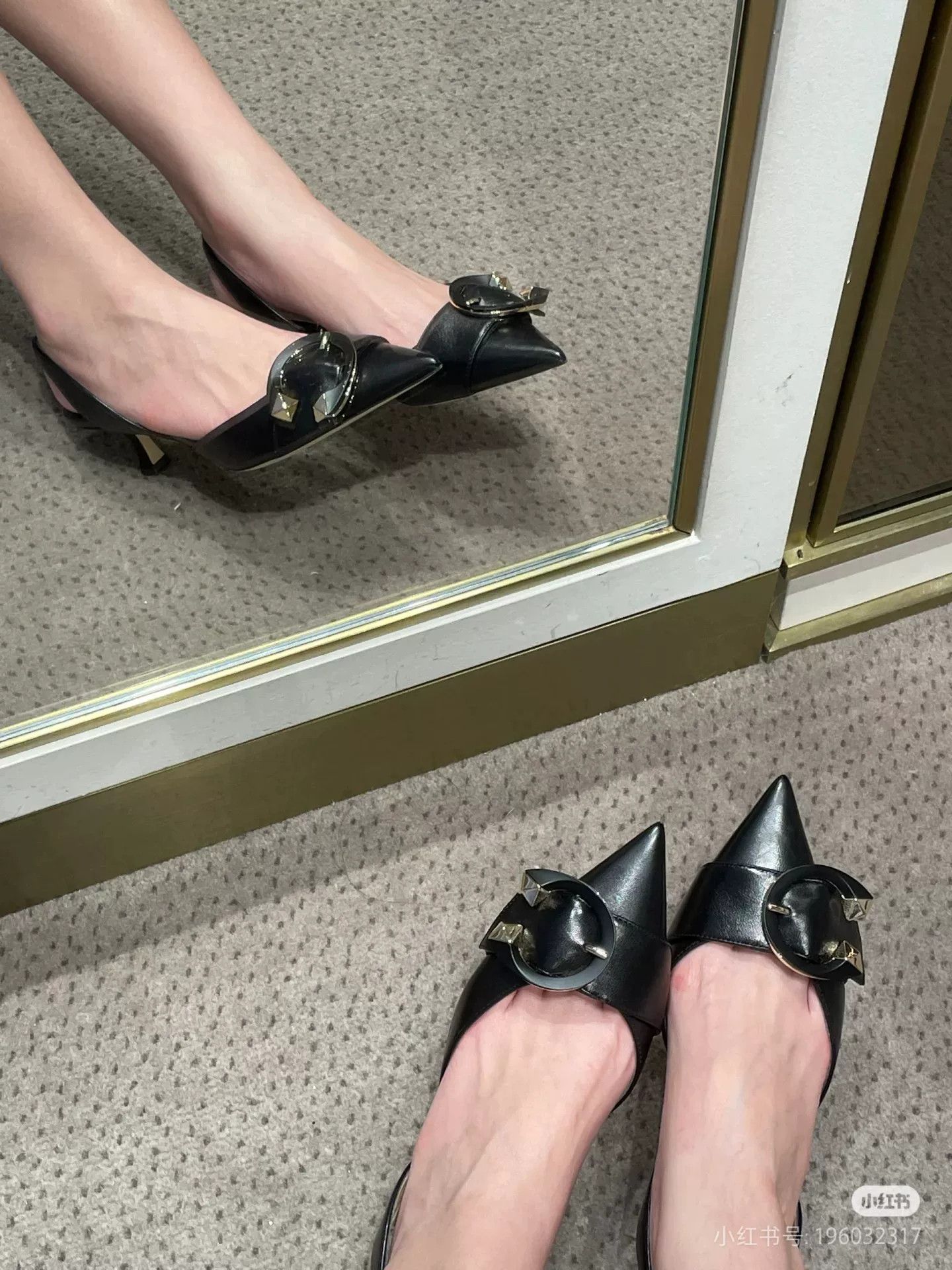 Jimmy Choo Jimmy Choo Moni 50 Pointed Toe Kitten Heel Size US 6 / IT 36 - 8 Thumbnail