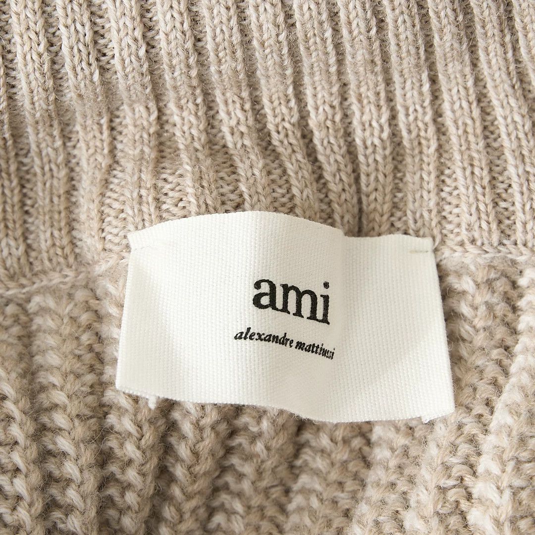 AMI Ami Paris Women's Solid Zip Collar Wool Sweater Size M / US 6-8 / IT 42-44 - 6 Thumbnail