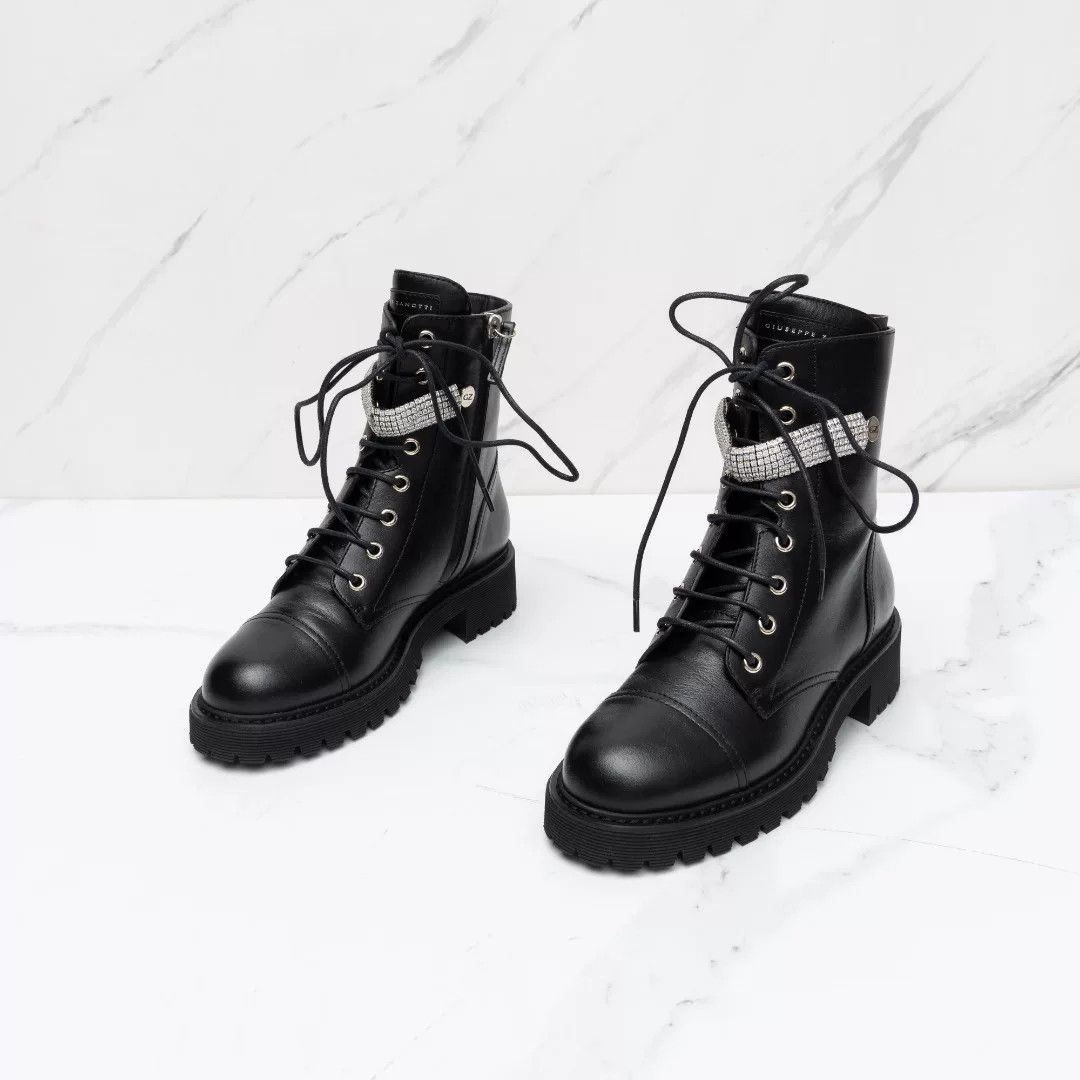 Giuseppe Zanotti Giuseppe Zanotti Women's Crystal Martin Boots Size US 6 / IT 36 - 2 Thumbnail