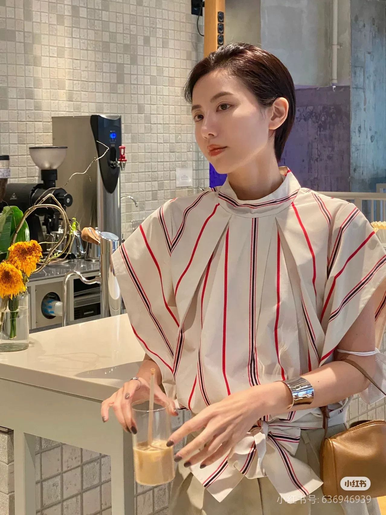 3.1 Phillip Lim 3.1 Phillip Lim Women's Striped Pleated Shirt Size M / US 6-8 / IT 42-44 - 8 Thumbnail