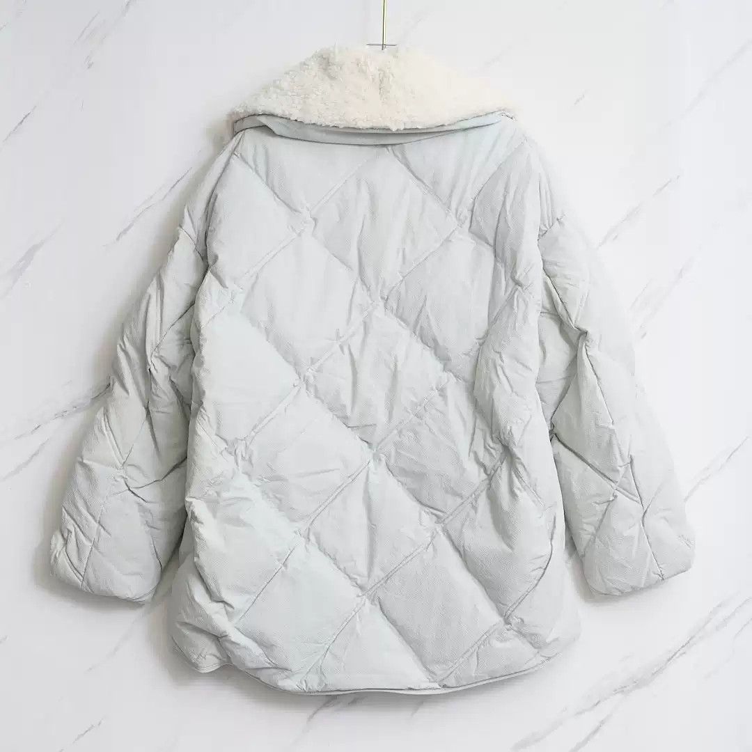 IENKI IENKI IENKI IENKI Women's Lamb Fur Down Jacket Size M / US 6-8 / IT 42-44 - 3 Thumbnail