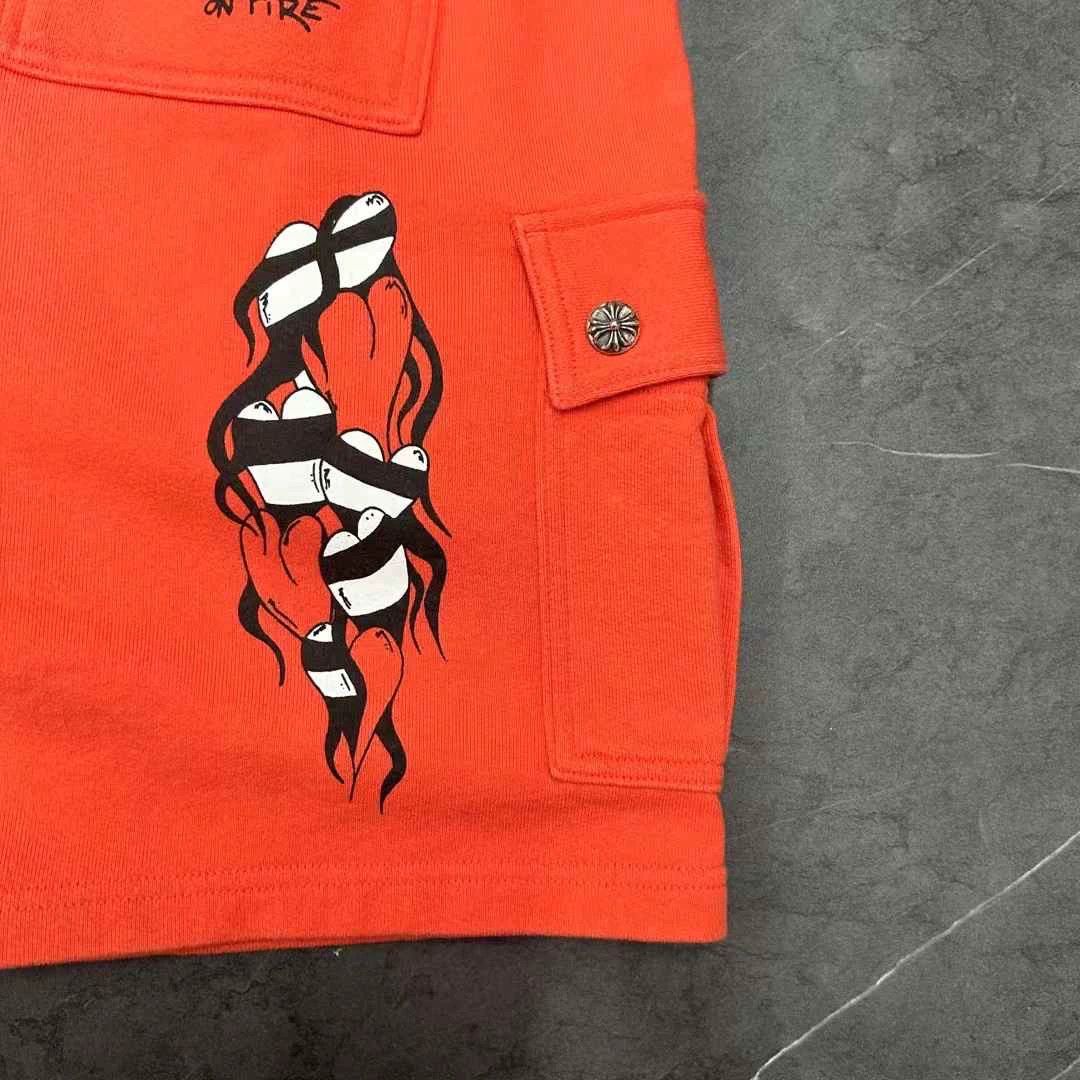 Chrome Hearts Chrome Hearts Matty Boy Orange Shorts Size US 31 - 5 Thumbnail