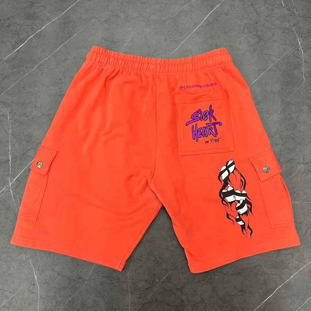 Chrome Hearts Chrome Hearts Matty Boy Orange Shorts Size US 31 - 2 Thumbnail
