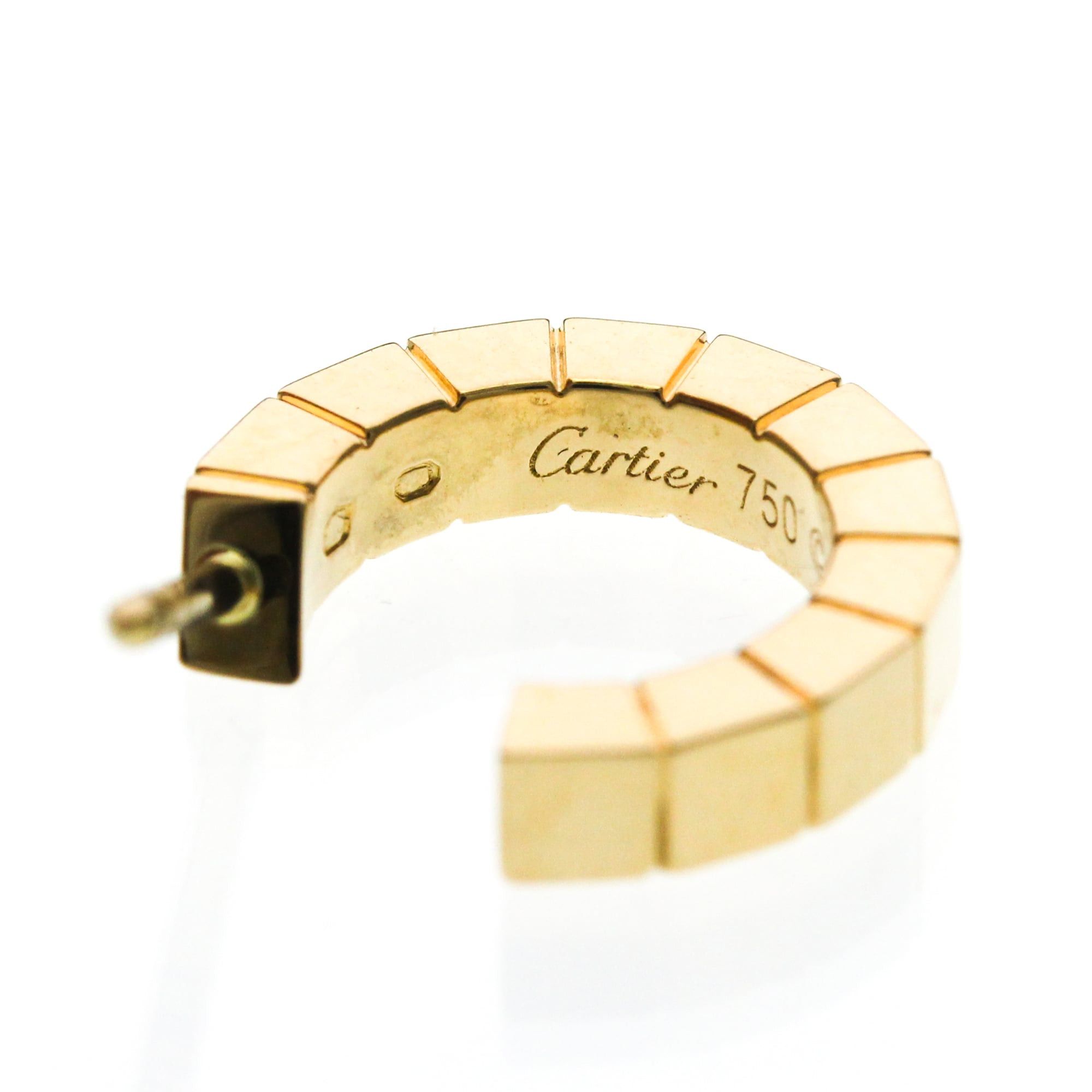 Cartier Cartier Lanieres Earrings No Stone Yellow Gold (18K) Half Hoop Earrings Gold Size ONE SIZE - 14 Thumbnail