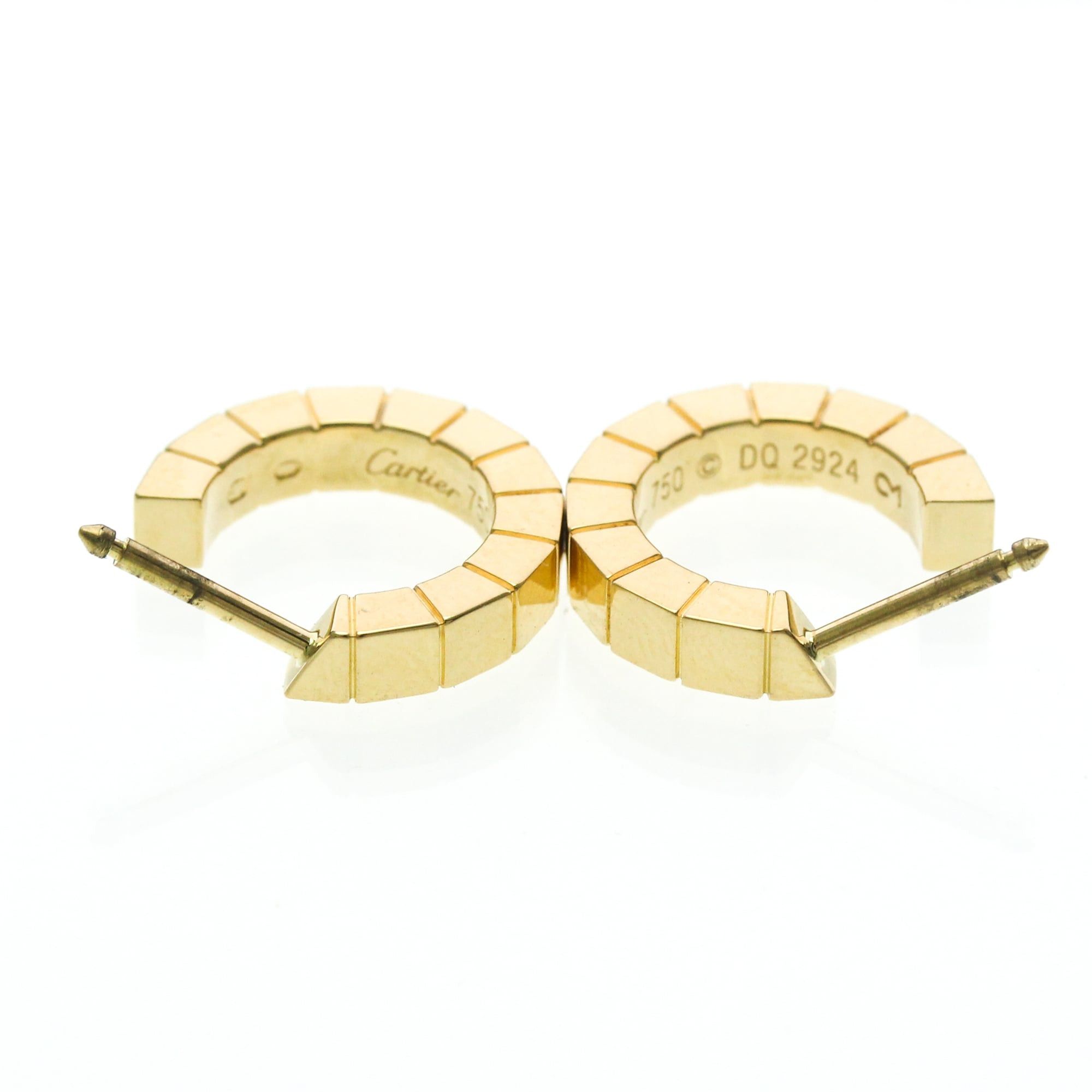 Cartier Cartier Lanieres Earrings No Stone Yellow Gold (18K) Half Hoop Earrings Gold Size ONE SIZE - 8 Thumbnail