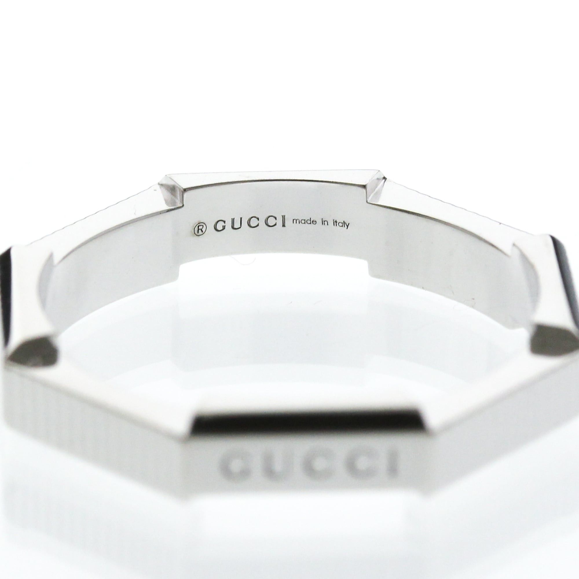 Gucci Gucci Link To Love Ring White Gold (18K) Fashion No Stone Band Ring Silver Size ONE SIZE - 5 Thumbnail