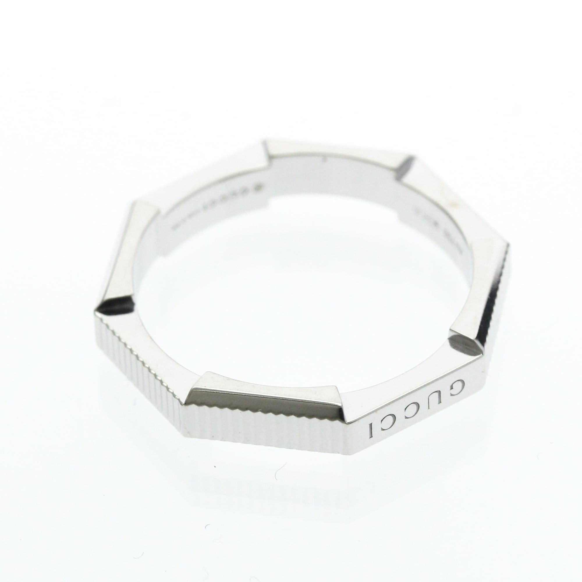 Gucci Gucci Link To Love Ring White Gold (18K) Fashion No Stone Band Ring Silver Size ONE SIZE - 9 Thumbnail