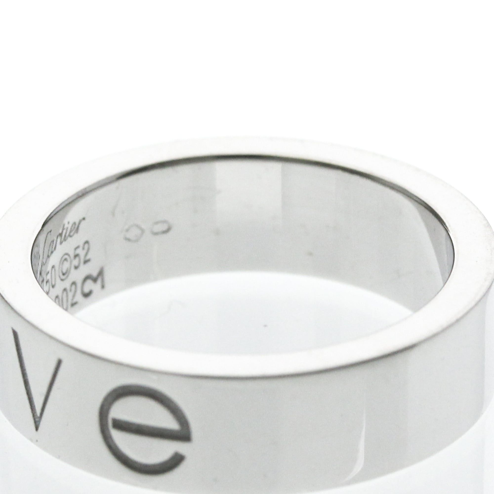 Cartier Cartier Love Ring 1P Diamond Christmas Limited Edition White Gold (18K) Fashion Diamond Band Ring Silver Size ONE SIZE - 6 Thumbnail