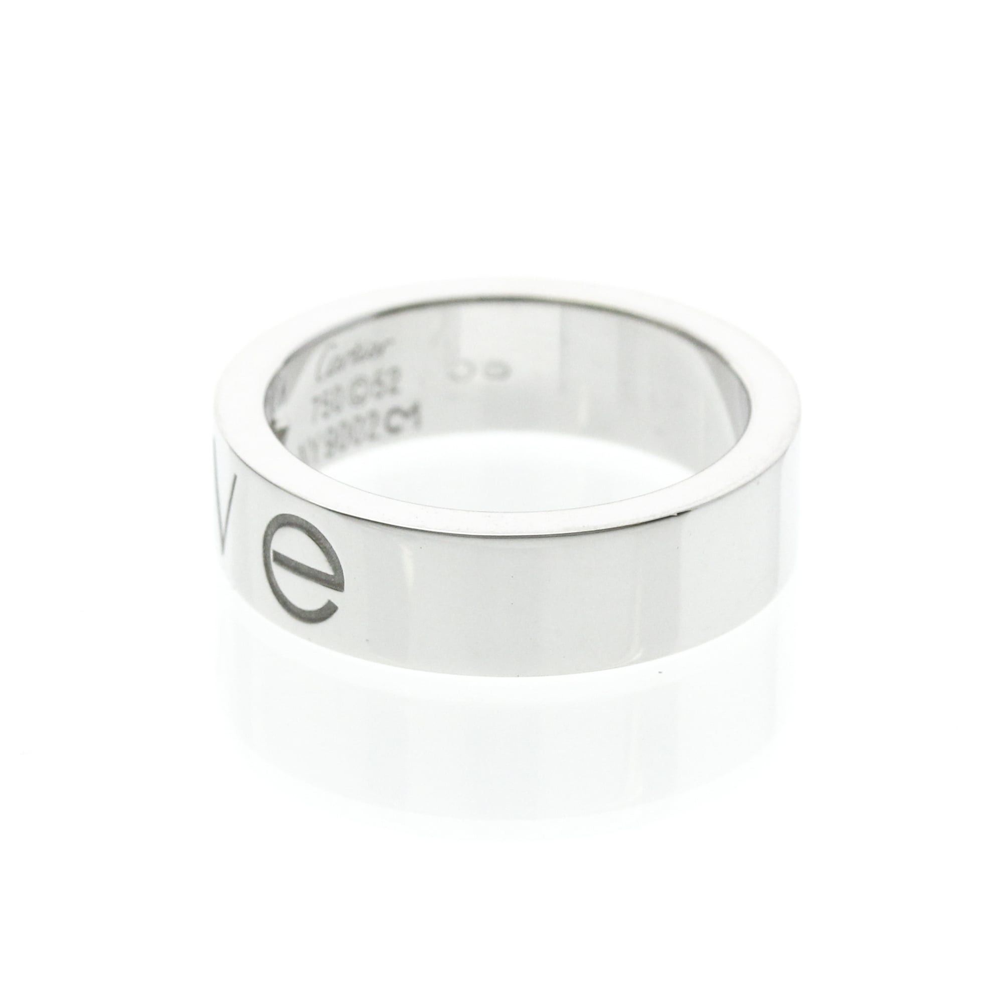 Cartier Cartier Love Ring 1P Diamond Christmas Limited Edition White Gold (18K) Fashion Diamond Band Ring Silver Size ONE SIZE - 2 Thumbnail