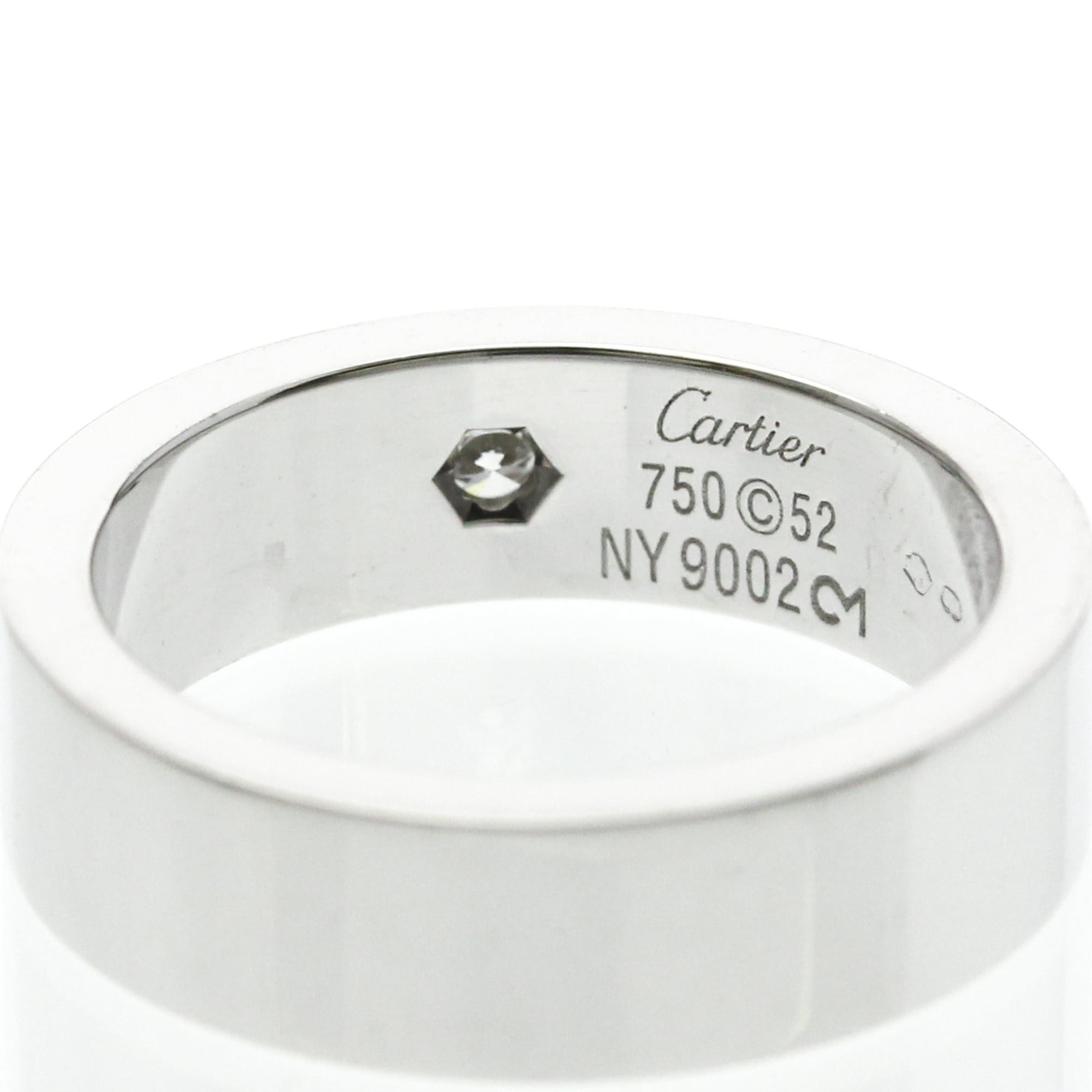 Cartier Cartier Love Ring 1P Diamond Christmas Limited Edition White Gold (18K) Fashion Diamond Band Ring Silver Size ONE SIZE - 7 Thumbnail