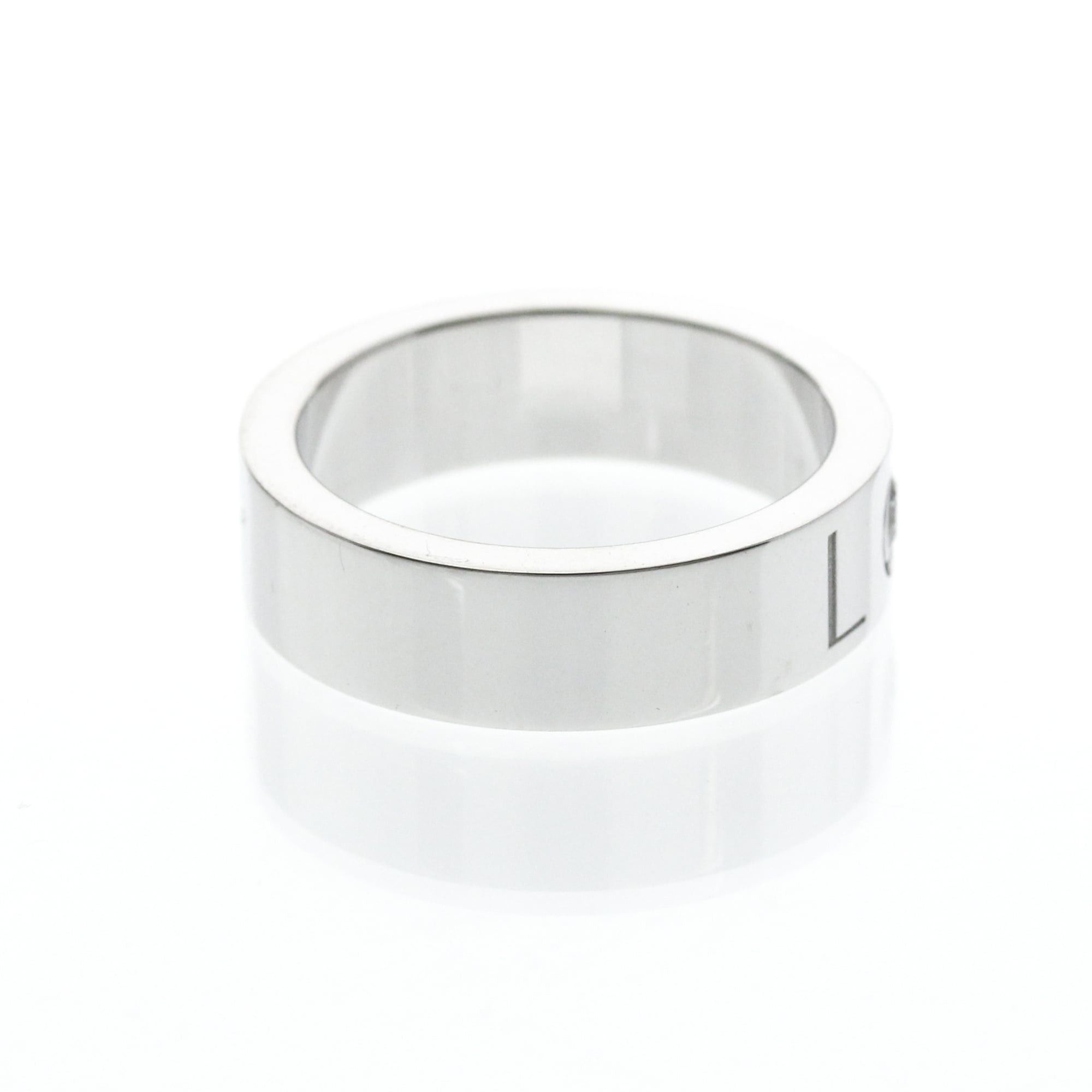 Cartier Cartier Love Ring 1P Diamond Christmas Limited Edition White Gold (18K) Fashion Diamond Band Ring Silver Size ONE SIZE - 4 Thumbnail