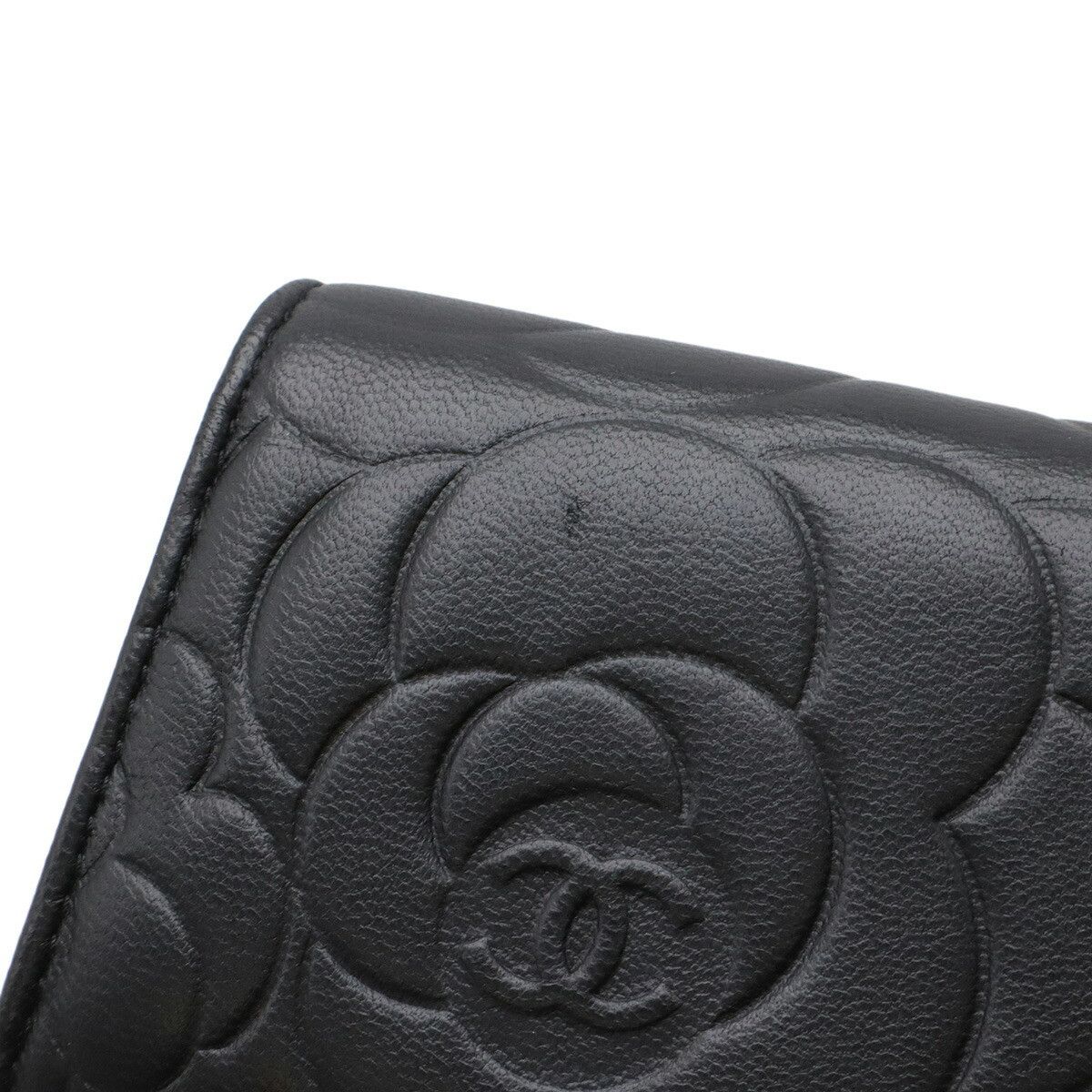 Chanel Chanel Chanel Camellia Card Case Leather Card Case A81937 DUTY FREE for USA Size ONE SIZE - 4 Thumbnail