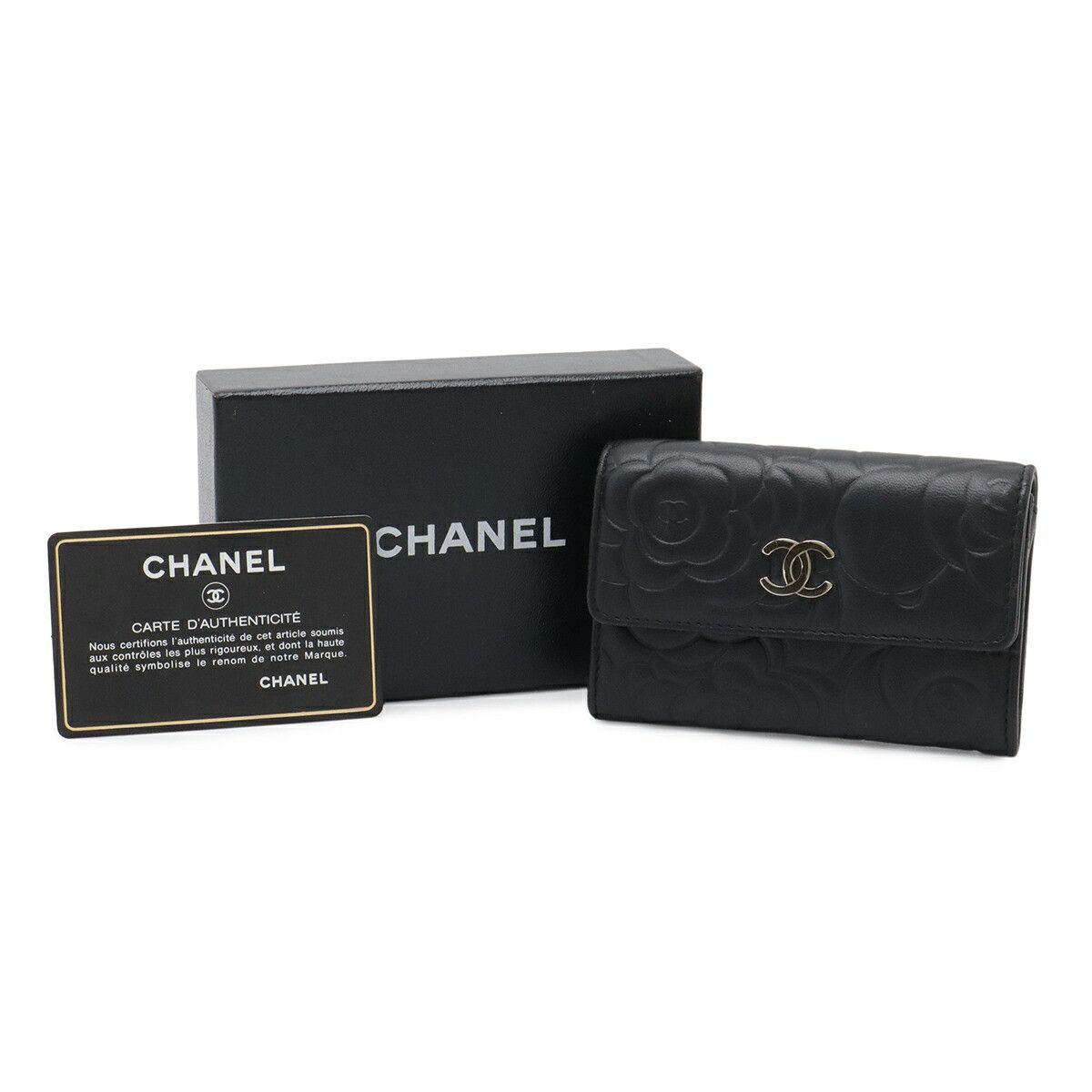 Chanel Chanel Chanel Camellia Card Case Leather Card Case A81937 DUTY FREE for USA Size ONE SIZE - 9 Thumbnail
