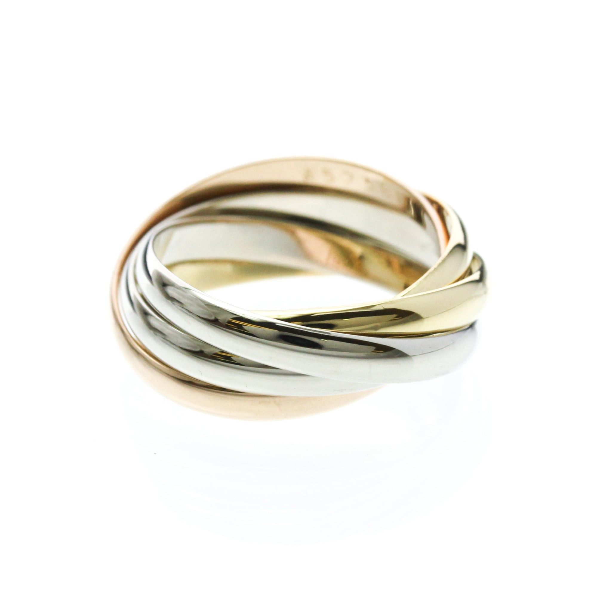 Cartier Cartier トリニティリング Yellow Gold (18K),Pink Gold (18K),White Gold (18K) Fashion No Stone Band Ring Gold Size ONE SIZE - 3 Thumbnail