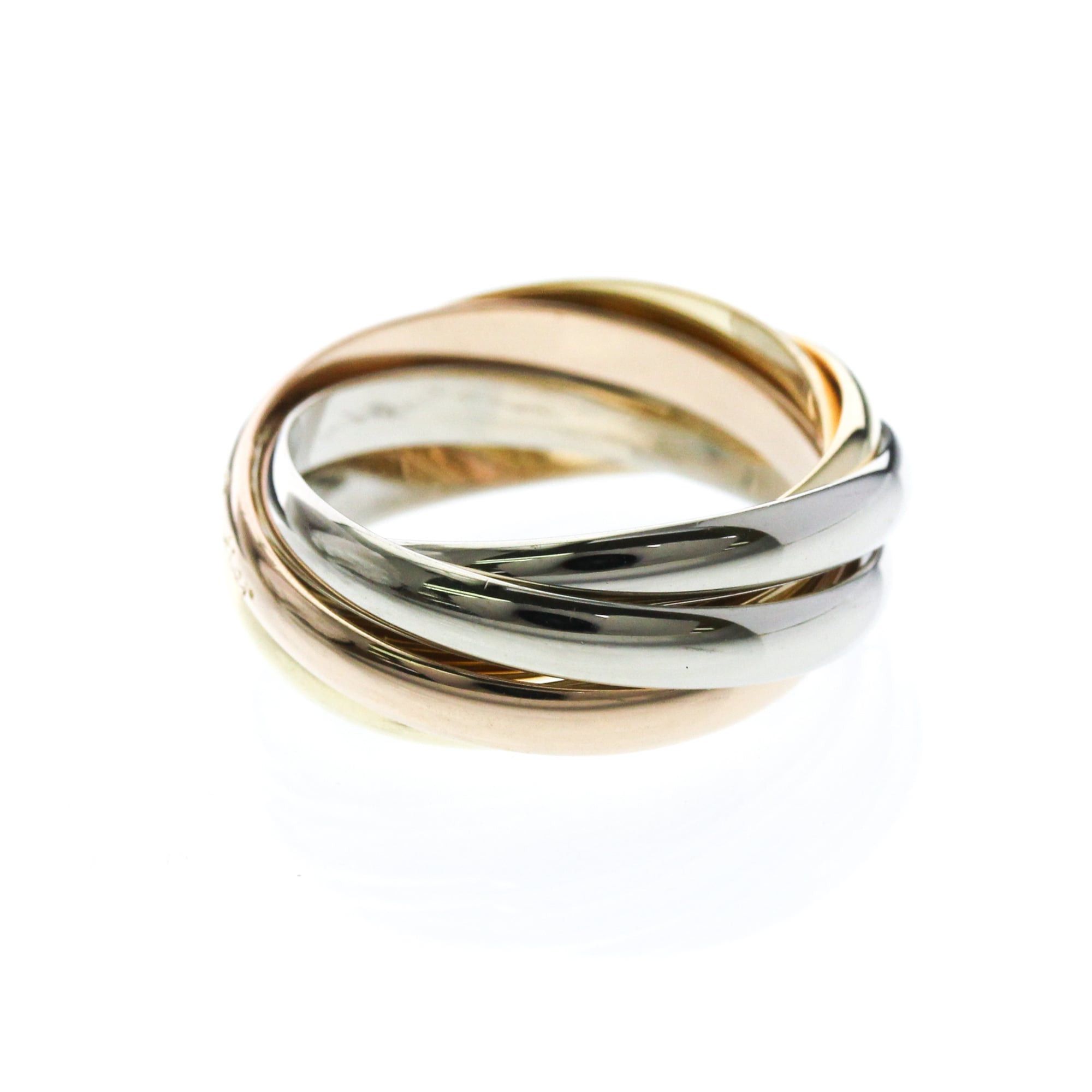 Cartier Cartier トリニティリング Yellow Gold (18K),Pink Gold (18K),White Gold (18K) Fashion No Stone Band Ring Gold Size ONE SIZE - 2 Thumbnail