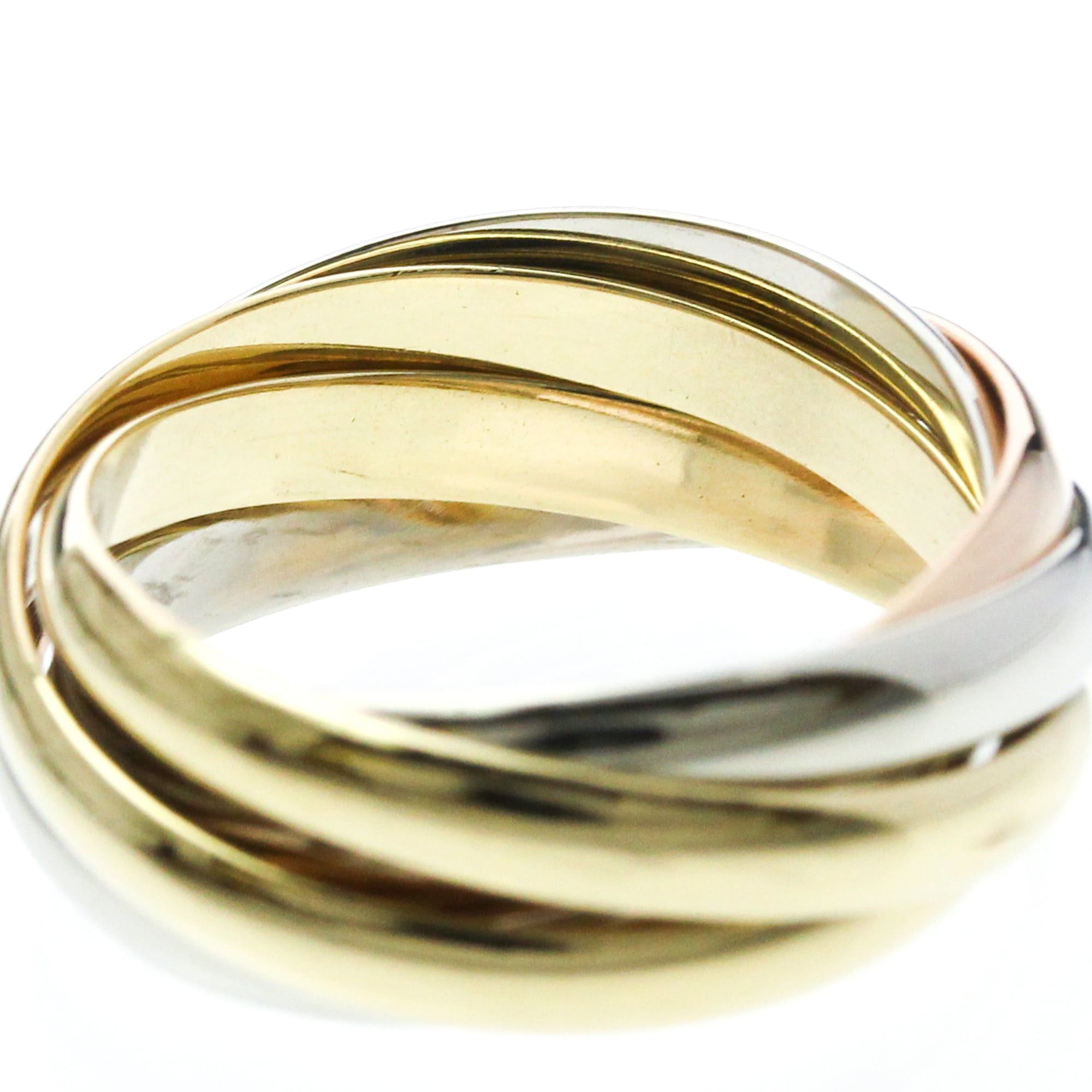 Cartier Cartier トリニティリング Yellow Gold (18K),Pink Gold (18K),White Gold (18K) Fashion No Stone Band Ring Gold Size ONE SIZE - 5 Thumbnail