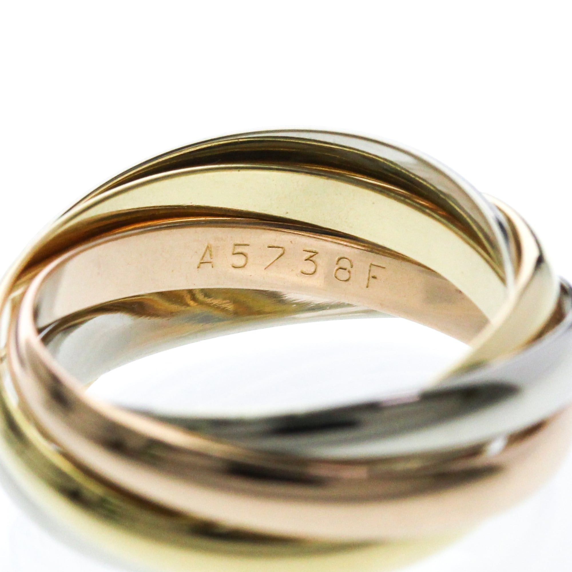 Cartier Cartier トリニティリング Yellow Gold (18K),Pink Gold (18K),White Gold (18K) Fashion No Stone Band Ring Gold Size ONE SIZE - 8 Thumbnail
