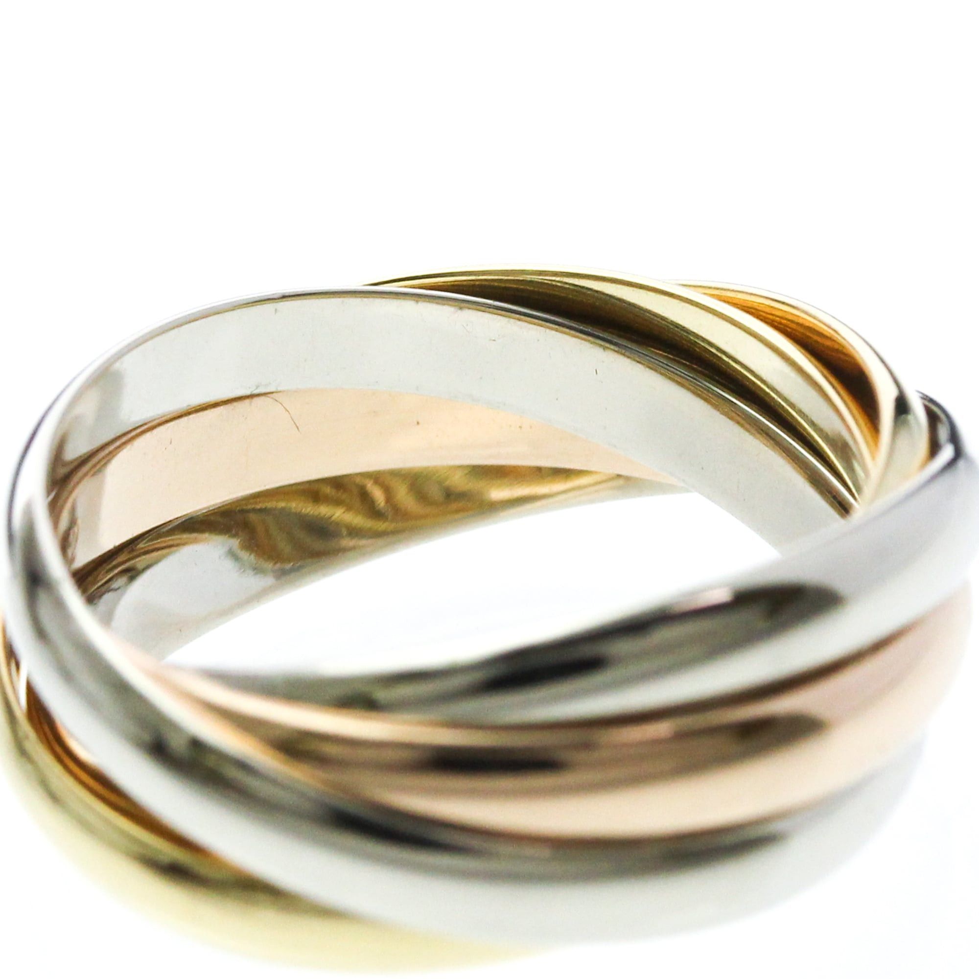 Cartier Cartier トリニティリング Yellow Gold (18K),Pink Gold (18K),White Gold (18K) Fashion No Stone Band Ring Gold Size ONE SIZE - 6 Thumbnail