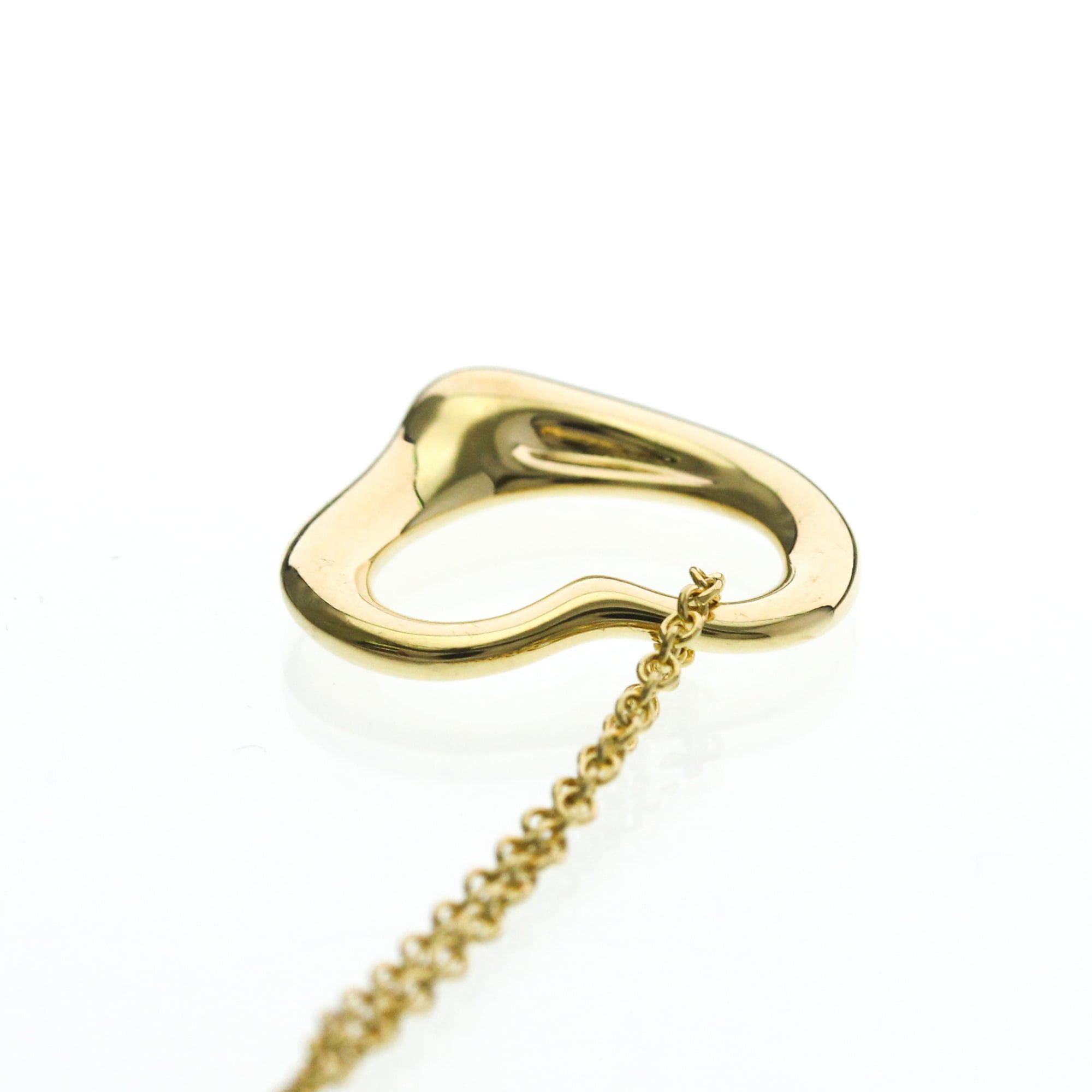 Tiffany & Co. Tiffany Open Heart Yellow Gold (18K) No Stone Men,Women Fashion Pendant Necklace (Gold) Size ONE SIZE - 6 Thumbnail