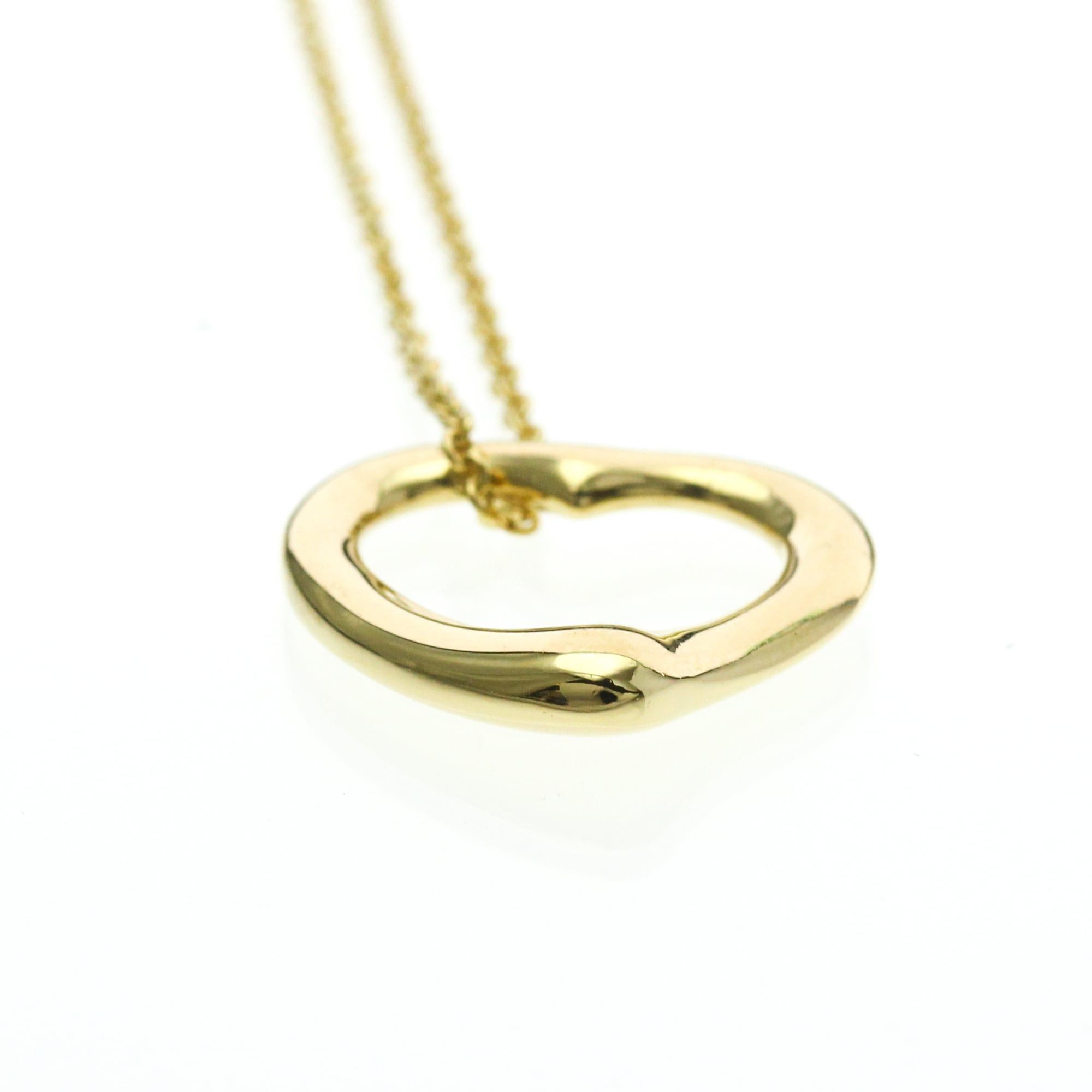 Tiffany & Co. Tiffany Open Heart Yellow Gold (18K) No Stone Men,Women Fashion Pendant Necklace (Gold) Size ONE SIZE - 4 Thumbnail