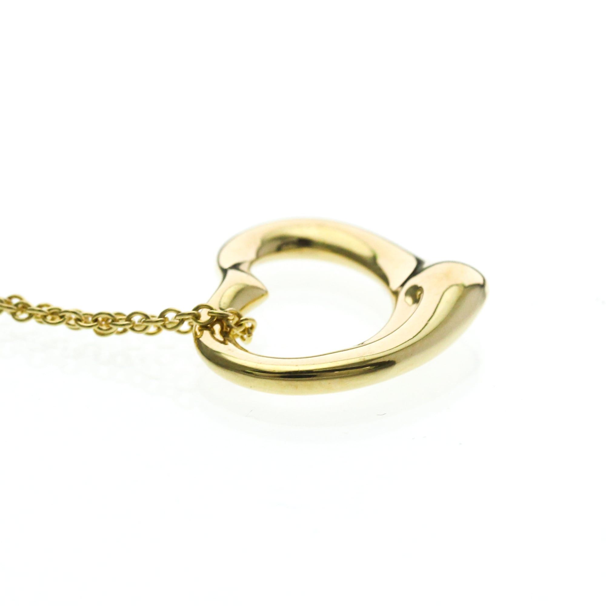 Tiffany & Co. Tiffany Open Heart Yellow Gold (18K) No Stone Men,Women Fashion Pendant Necklace (Gold) Size ONE SIZE - 5 Thumbnail